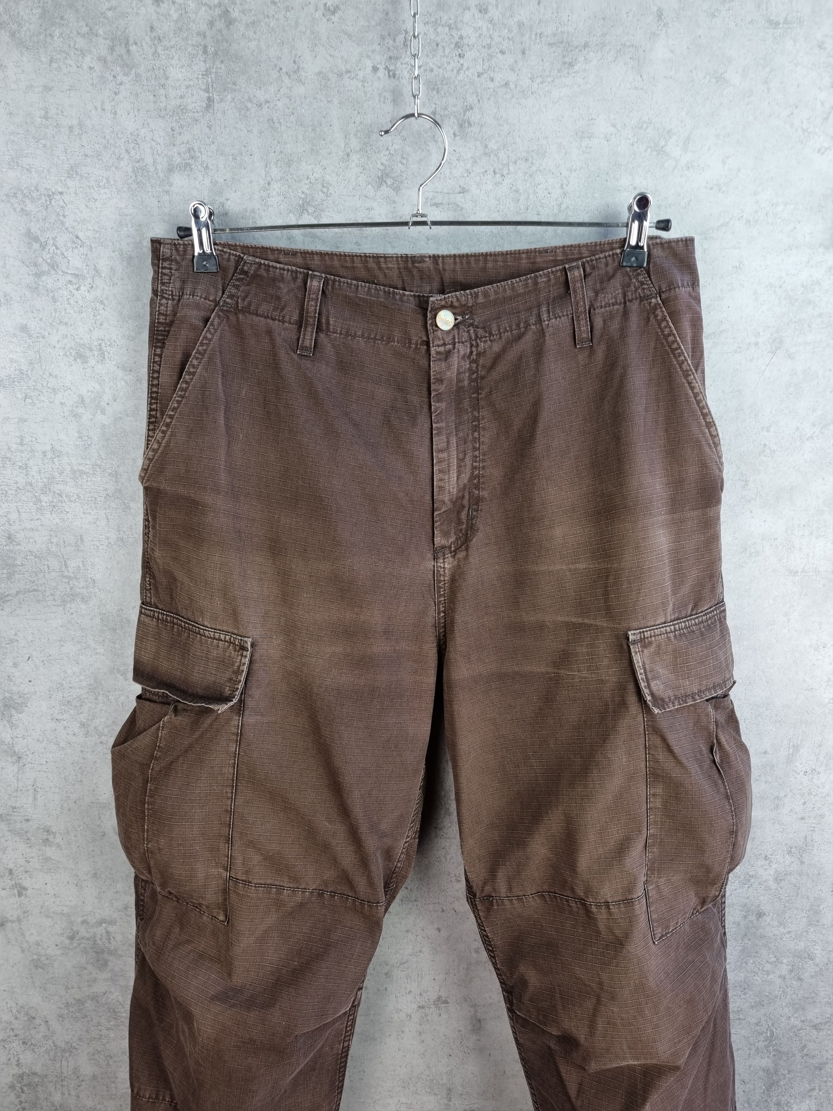 Carhartt × Japanese Brand Carhartt Faded Brown Cargo Pants Size US 34 / EU 50 - 4 Thumbnail