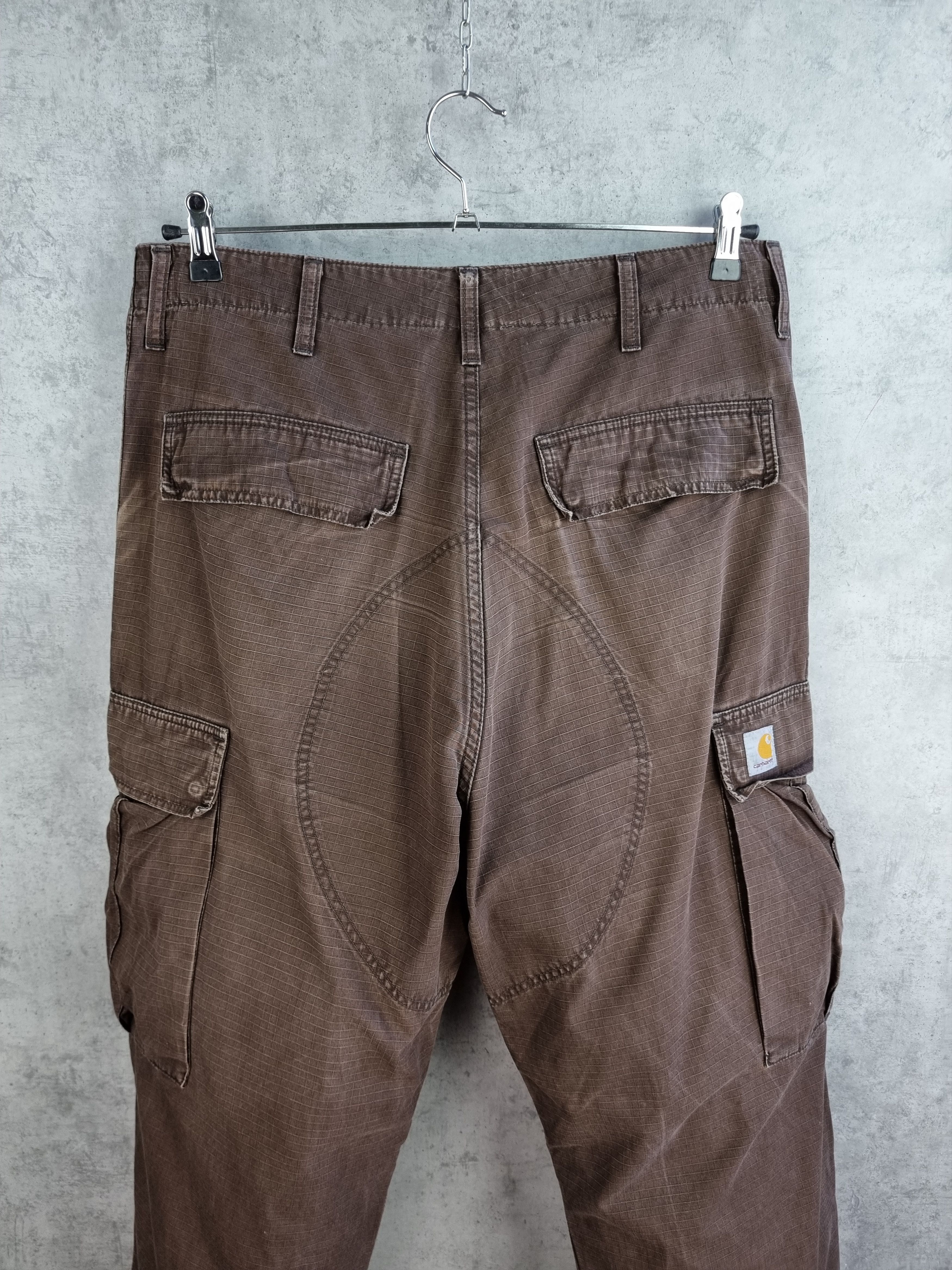 Carhartt × Japanese Brand Carhartt Faded Brown Cargo Pants Size US 34 / EU 50 - 5 Thumbnail
