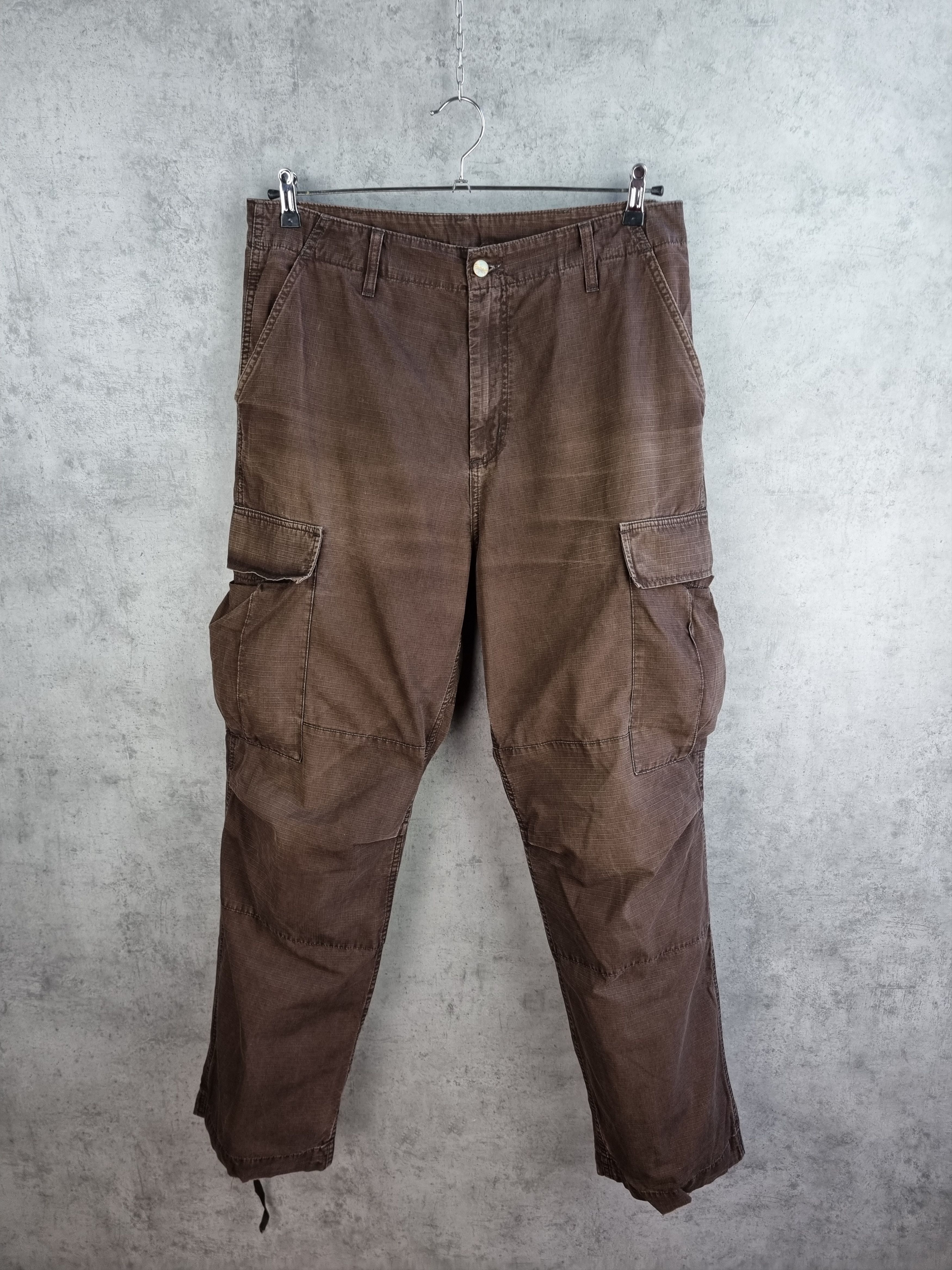 Carhartt × Japanese Brand Carhartt Faded Brown Cargo Pants Size US 34 / EU 50 - 3 Thumbnail