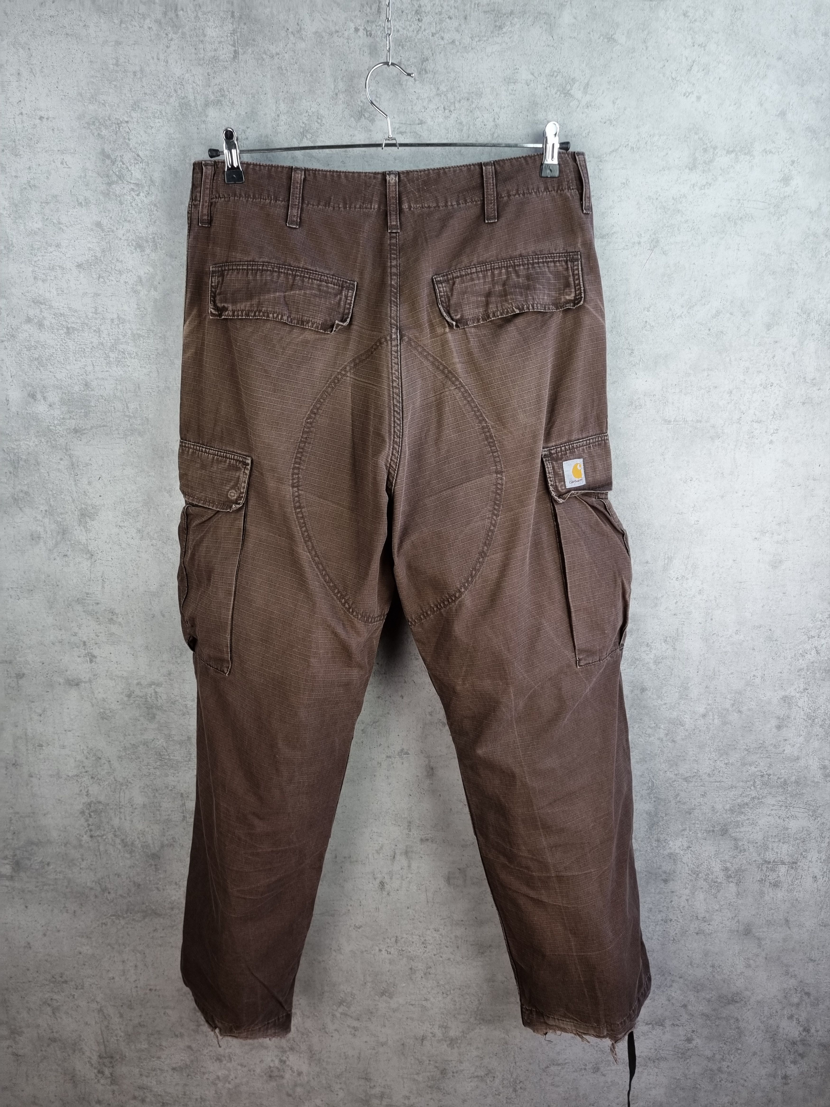 Carhartt × Japanese Brand Carhartt Faded Brown Cargo Pants Size US 34 / EU 50 - 2 Thumbnail