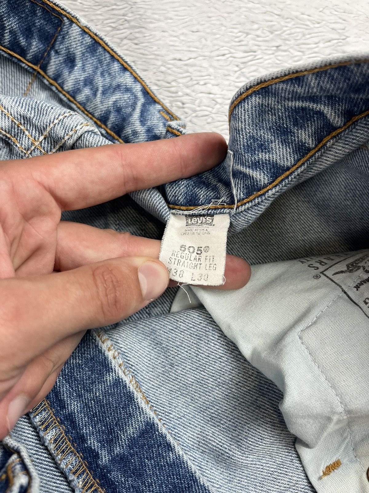 Japanese Brand × Levi's × Vintage Levi’s vintage 505 90s distressed denim Y2K Size US 38 / EU 54 - 3 Thumbnail