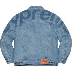 Now available instore and online ! Supreme Denim Jacket Rigid Indigo Size XL  for $240 !