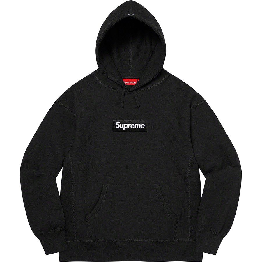 Image of Supreme 21Fw Box Logo Hooded Sweatshirt Black S, Men's (Size Small)