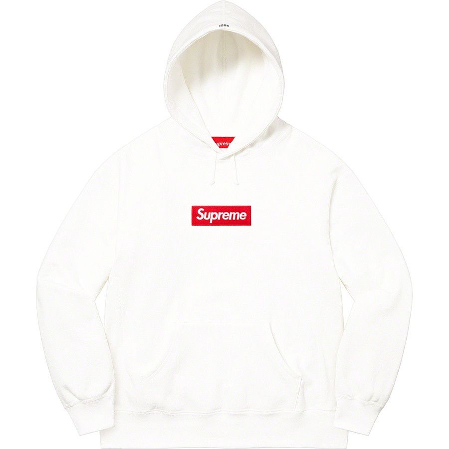 Supreme Supreme 21FW Box Logo Hooded Sweatshirt White L | Grailed