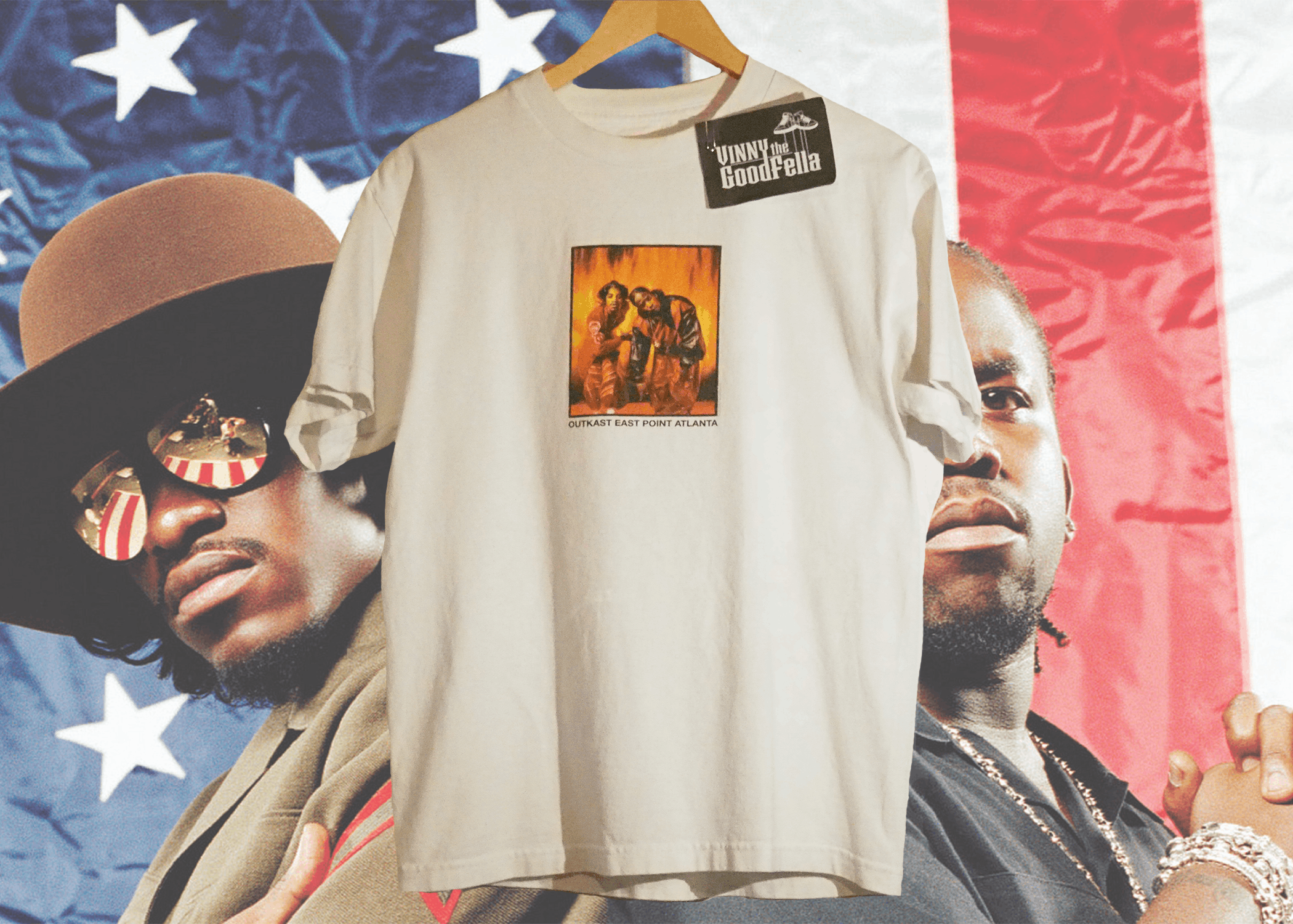 公式通販：安心の国内配送！ 90s Outkast Tシャツ Raptees Raptee Rap