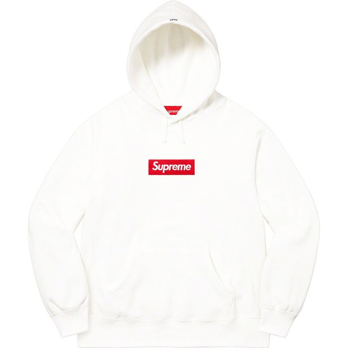 Supreme Supreme 21FW Box Logo Hooded Sweatshirt White XL | Grailed