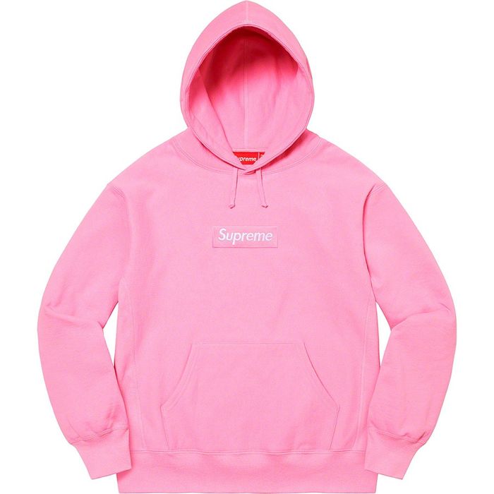 Supreme Supreme 21FW Box Logo Hooded Sweatshirt Pink L | Grailed