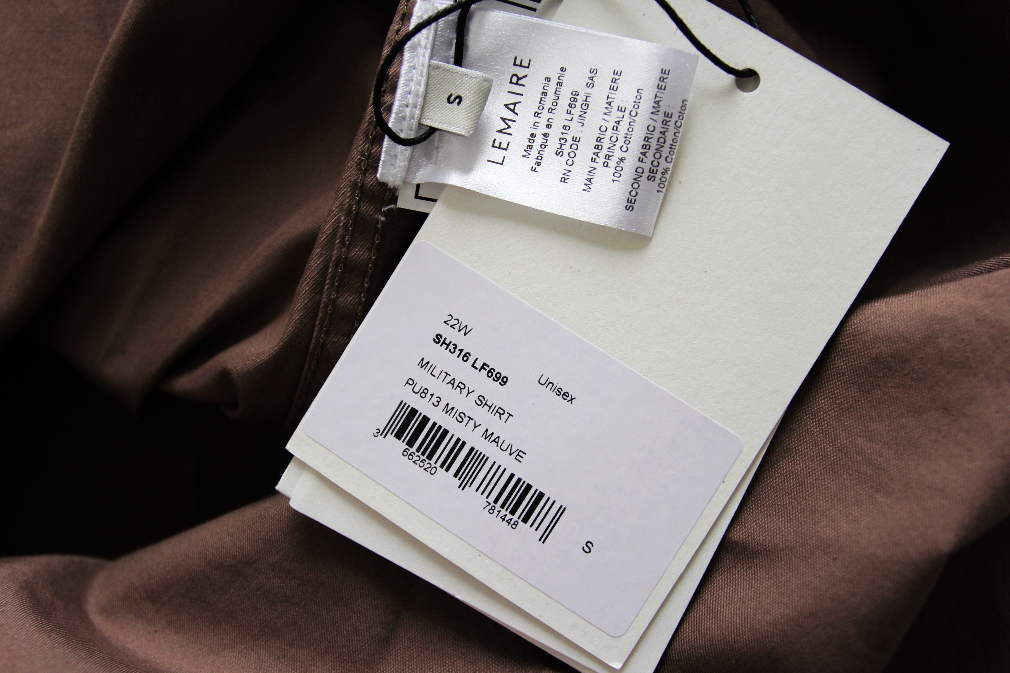 Lemaire BNWT AW22 LEMAIRE MILITARY SHIRT S Size US S / EU 44-46 / 1 - 8 Thumbnail