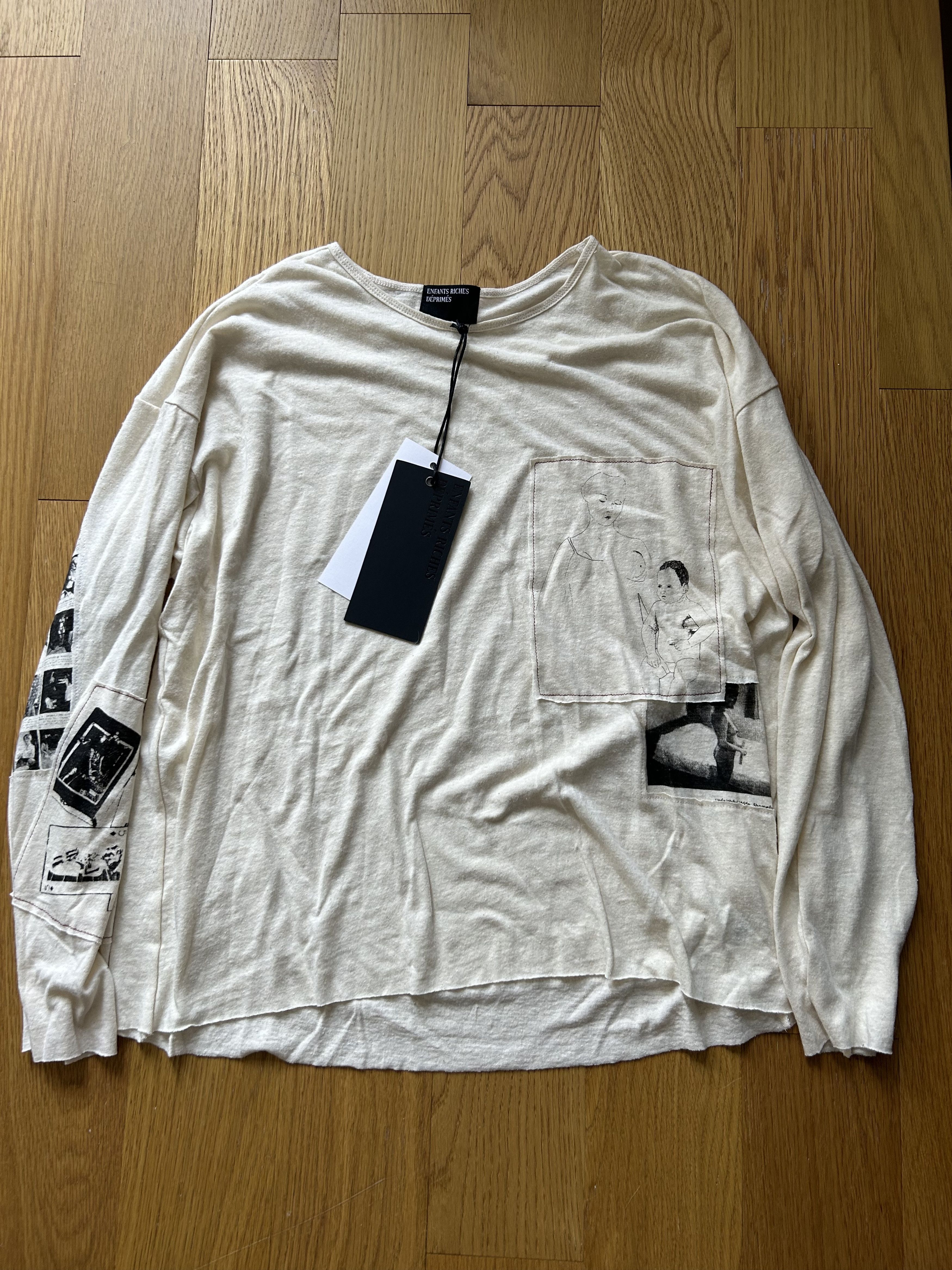 Enfants Riches Deprimes Detailed Japanese Patchwork Long Enfants Riches Deprimes Detailed Japanese Patchwork Long