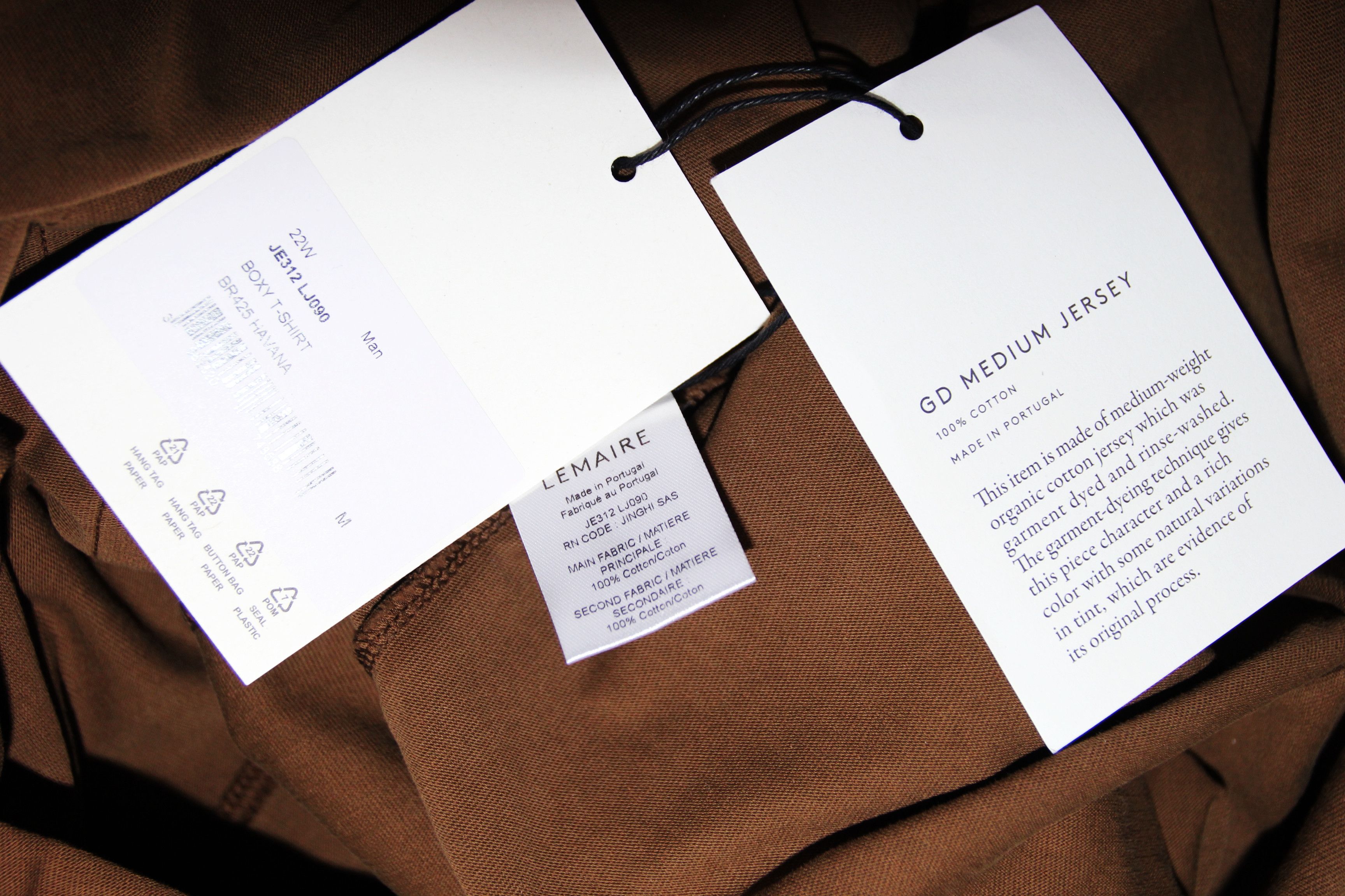 Lemaire BNWT AW22 LEMAIRE GD MEDIUM JERSEY BOXY TSHIRT M Size US M / EU 48-50 / 2 - 9 Thumbnail