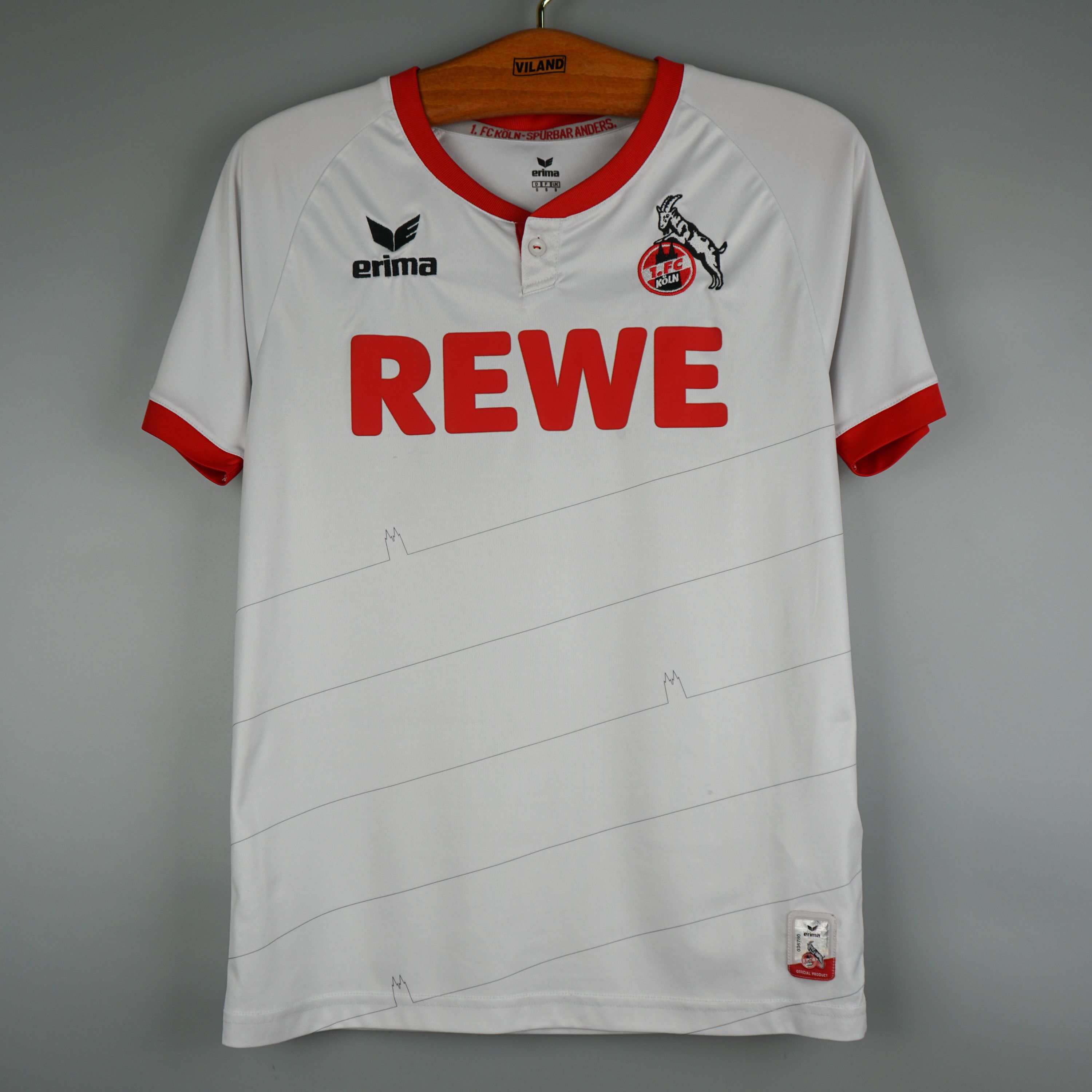 Vintage 2016 FC Koln Football Jersey REWE ERIMA Size US S / EU 44-46 / 1 - 1 Thumbnail