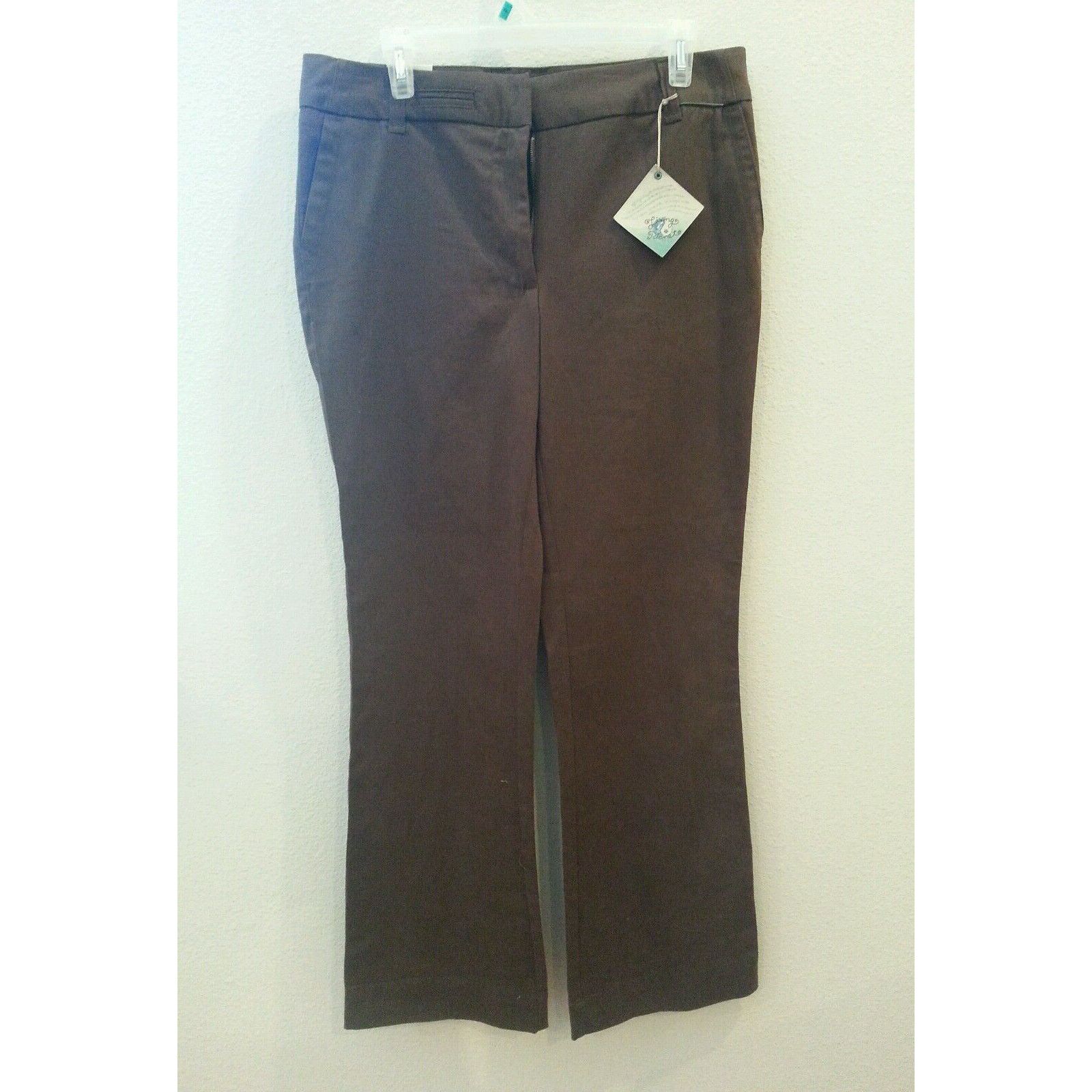 Vintage New Brown SIZE 8 WOMEN'S BROWN COTTON ECO FRIENDLY PANTS BY ...