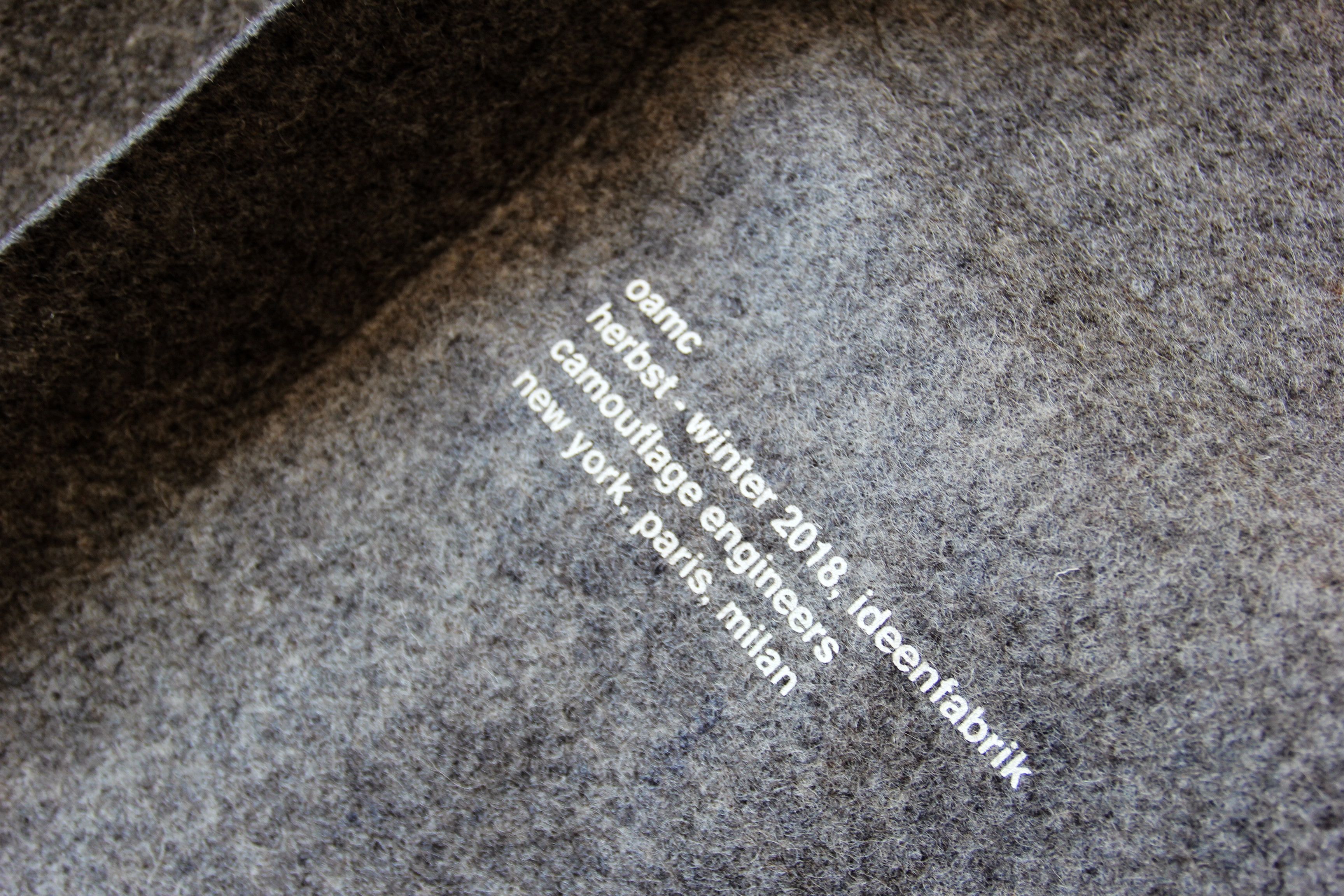 OAMC AW18 OAMC KUNSTHALLE FELT OVERSHIRT JACKET L Size US L / EU 52-54 / 3 - 8 Thumbnail