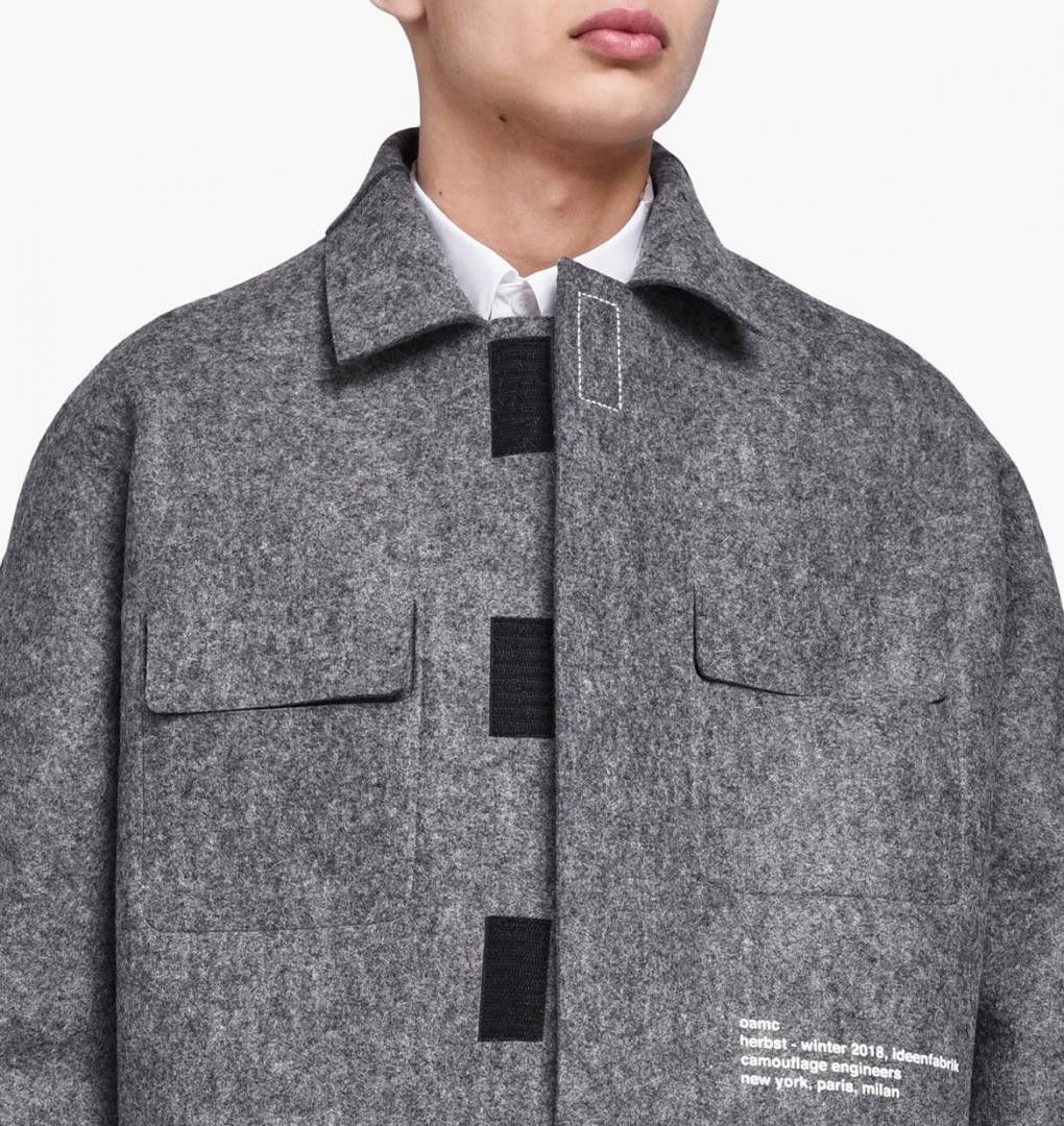 OAMC AW18 OAMC KUNSTHALLE FELT OVERSHIRT JACKET L Size US L / EU 52-54 / 3 - 14 Thumbnail