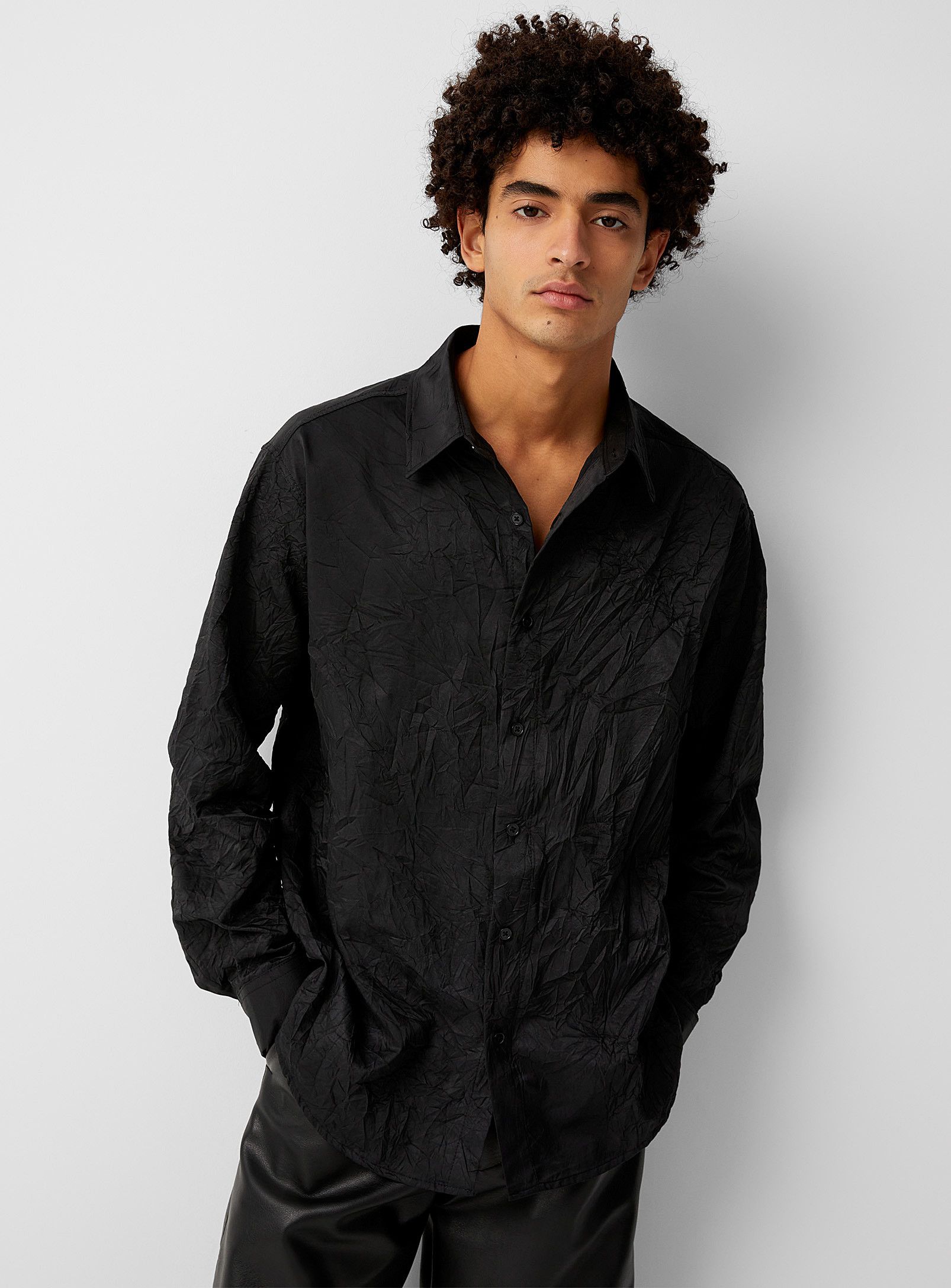 Other BNWT AW22 DEJAVU CRINKLE EFFECT SHIRT M Size US M / EU 48-50 / 2 - 1 Thumbnail