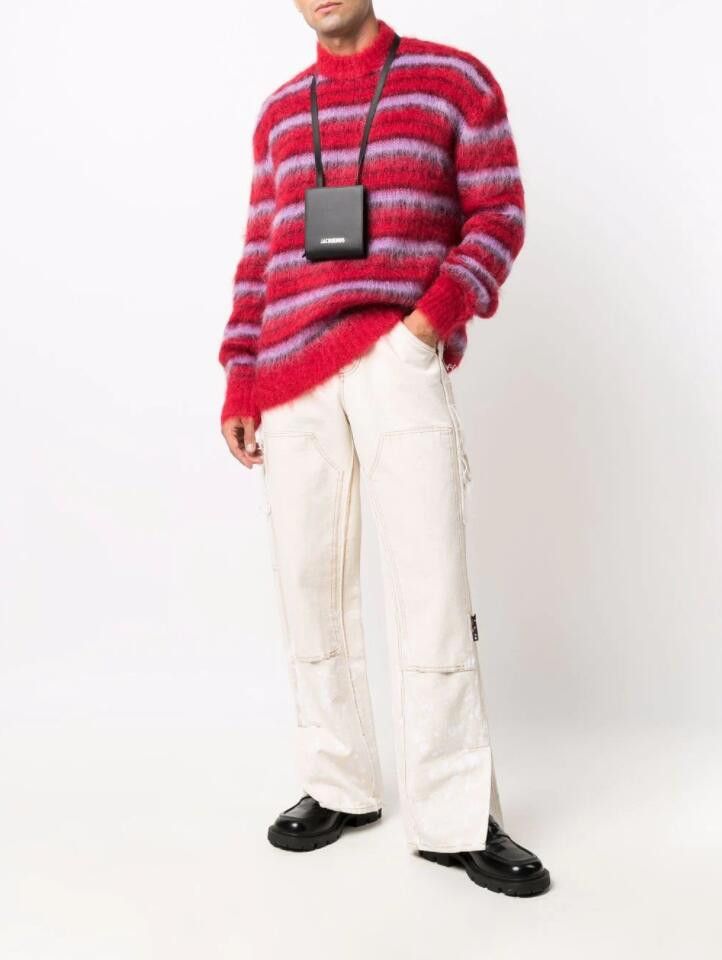 Marni BNWT AW21 MARNI STRIPED FUZZY-WUZZY MOHAIR SWEATER 50 Size US M / EU 48-50 / 2 - 12 Thumbnail