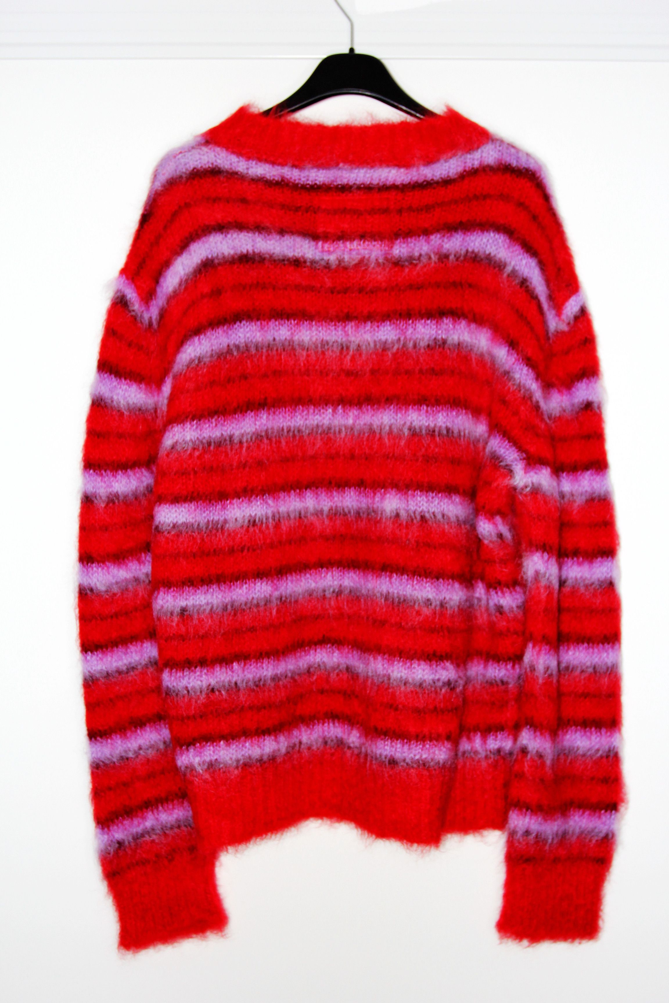 Marni BNWT AW21 MARNI STRIPED FUZZY-WUZZY MOHAIR SWEATER 50 Size US M / EU 48-50 / 2 - 3 Thumbnail