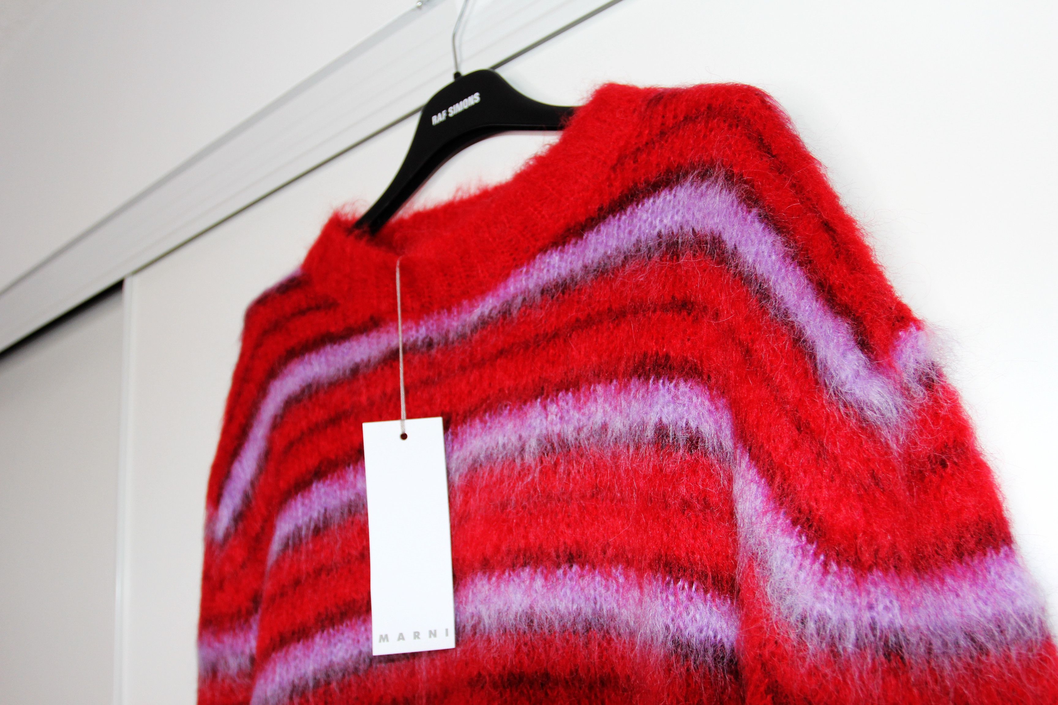 Marni BNWT AW21 MARNI STRIPED FUZZY-WUZZY MOHAIR SWEATER 50 Size US M / EU 48-50 / 2 - 4 Thumbnail