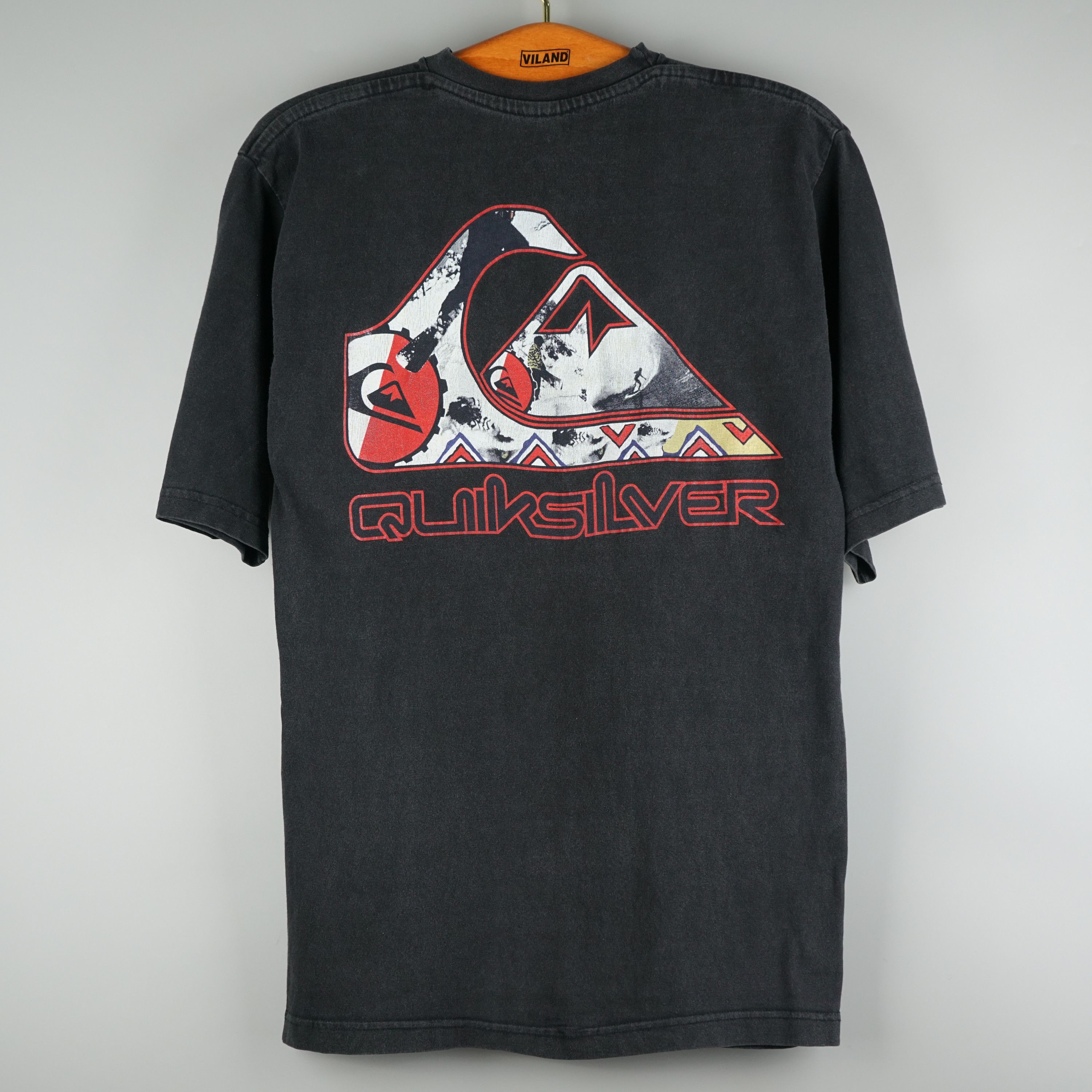 Quiksilver × Vintage 1990s Quiksilver t-shirt Size US S / EU 44-46 / 1 - 1 Thumbnail