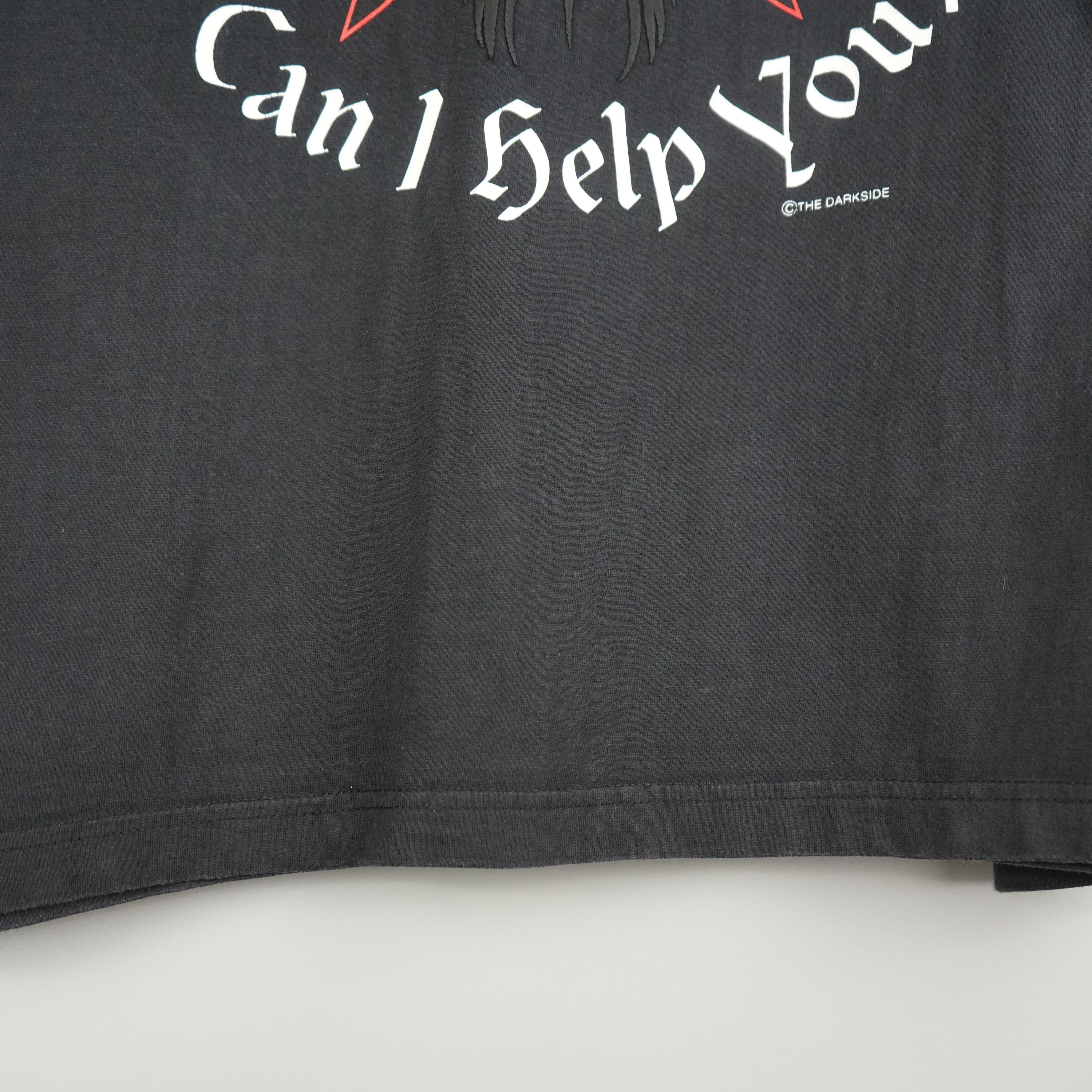 Vintage 90s DarkSide Gods Busy Can I Help you t-shirt Size US XL / EU 56 / 4 - 6 Thumbnail