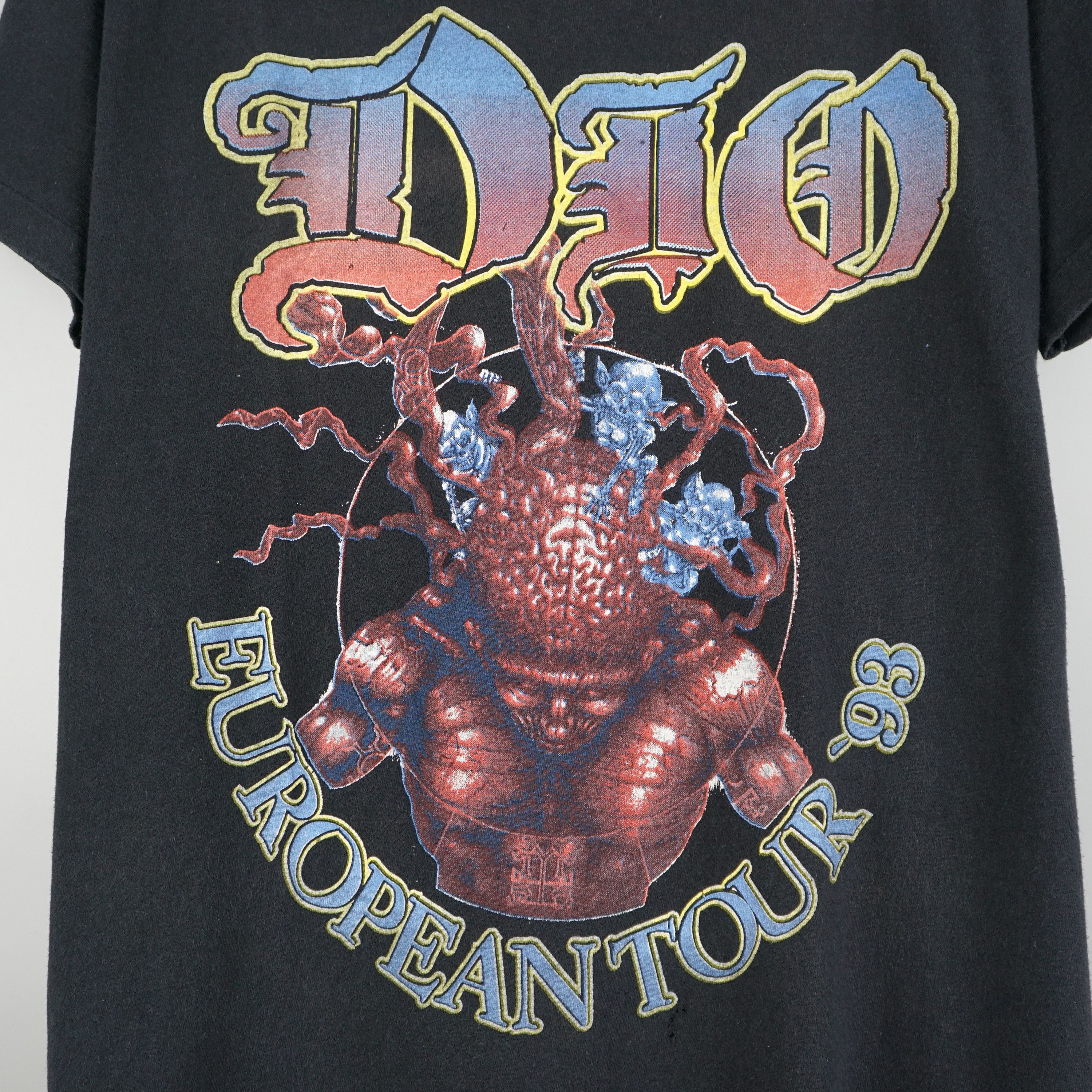 Band Tees × Vintage 1993 Ronnie James Dio t-shirt EU Tour 93 Size US XL / EU 56 / 4 - 2 Thumbnail