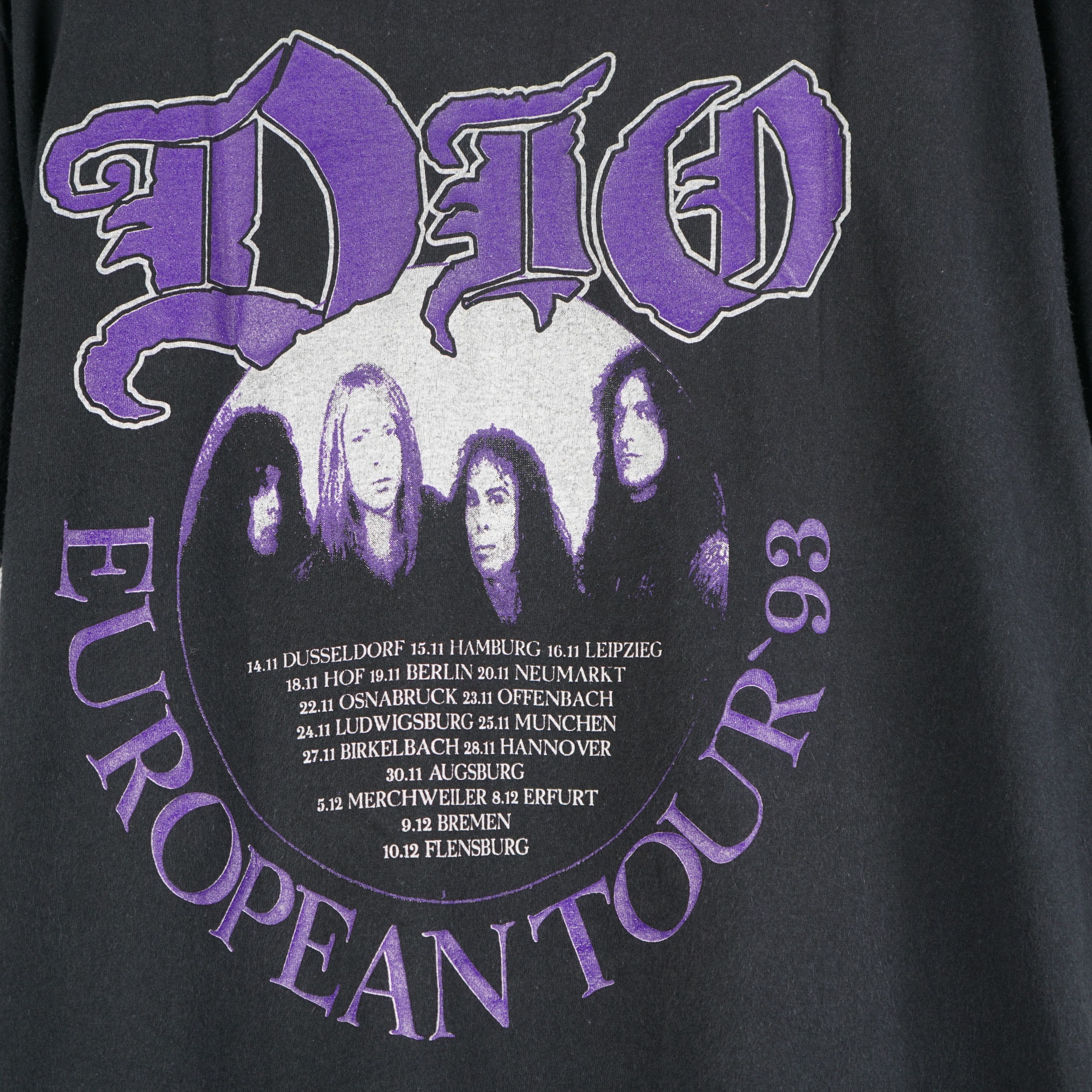 Band Tees × Vintage 1993 Ronnie James Dio t-shirt EU Tour 93 Size US XL / EU 56 / 4 - 8 Thumbnail