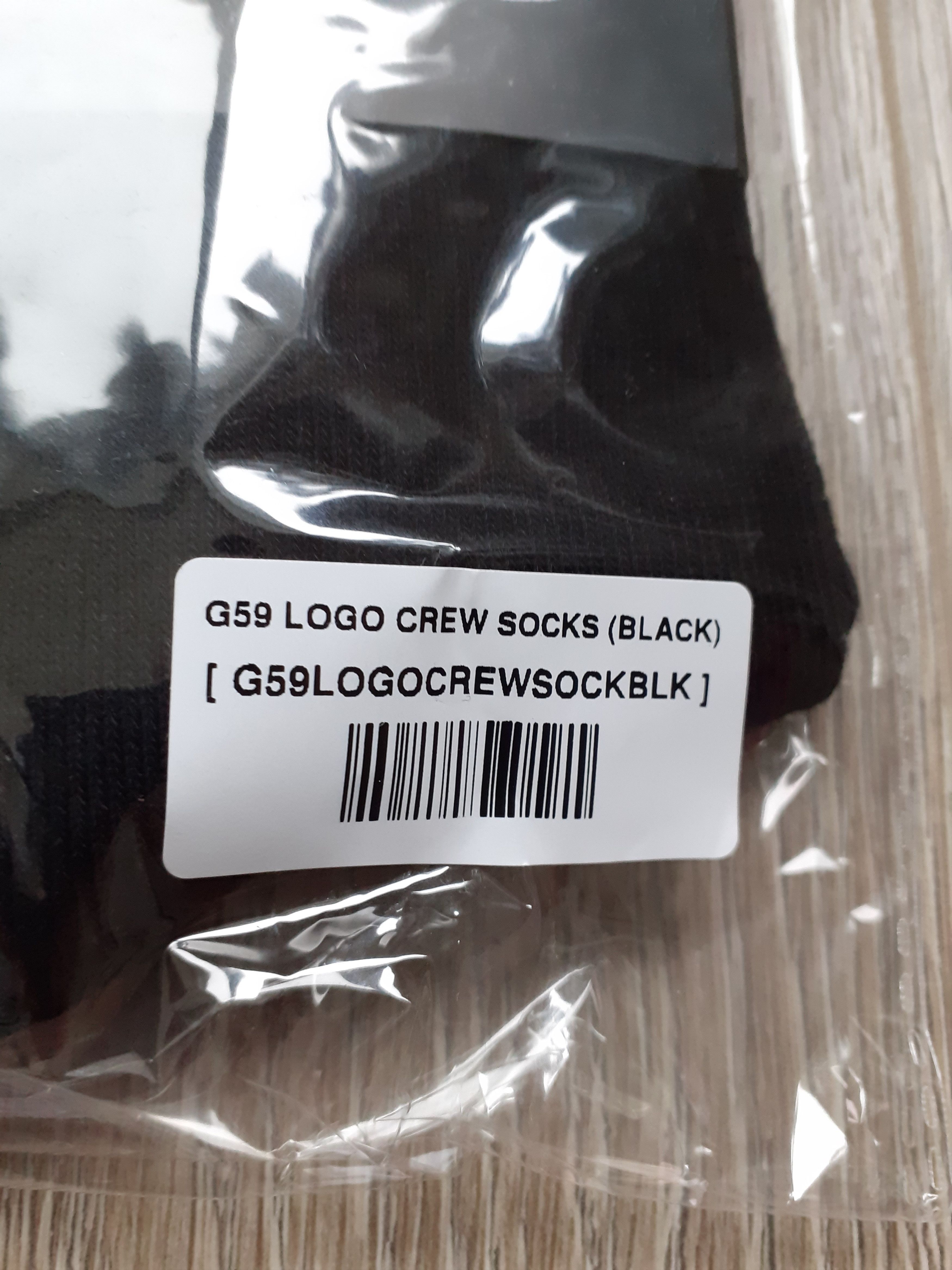 G59 Records SUICIDEBOYS $B G59 LOGO CREW SOCKS (BLACK) Size ONE SIZE - 3 Thumbnail