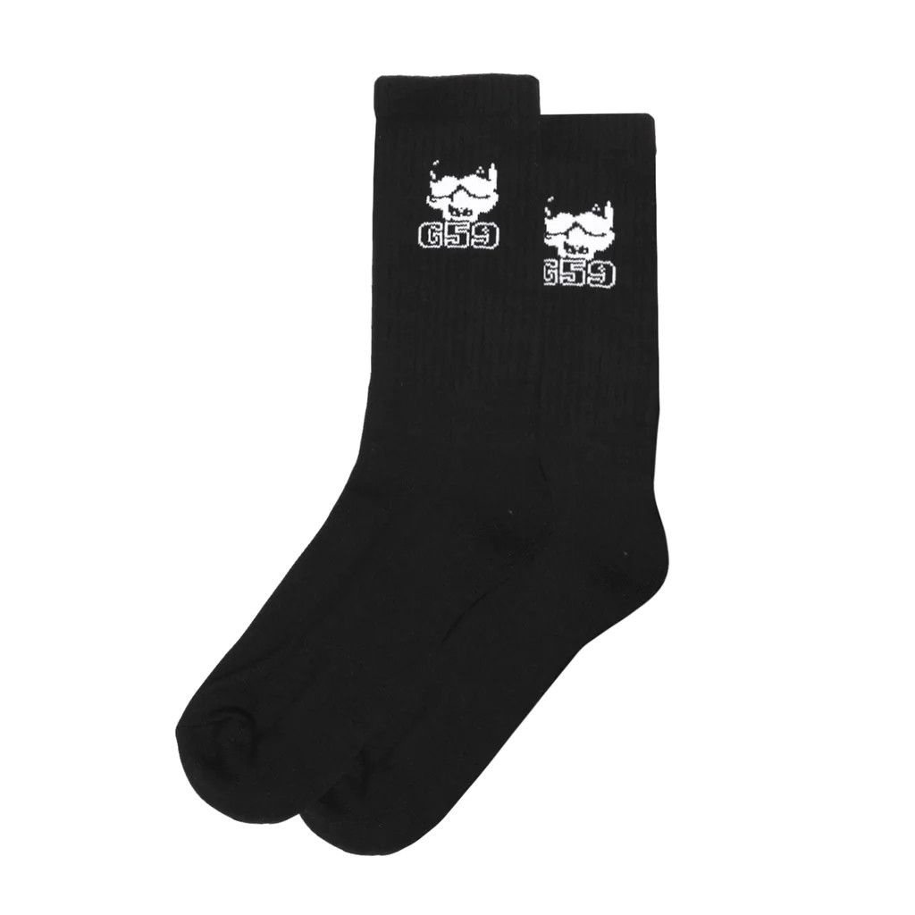 G59 Records SUICIDEBOYS $B G59 LOGO CREW SOCKS (BLACK) Size ONE SIZE - 1 Thumbnail