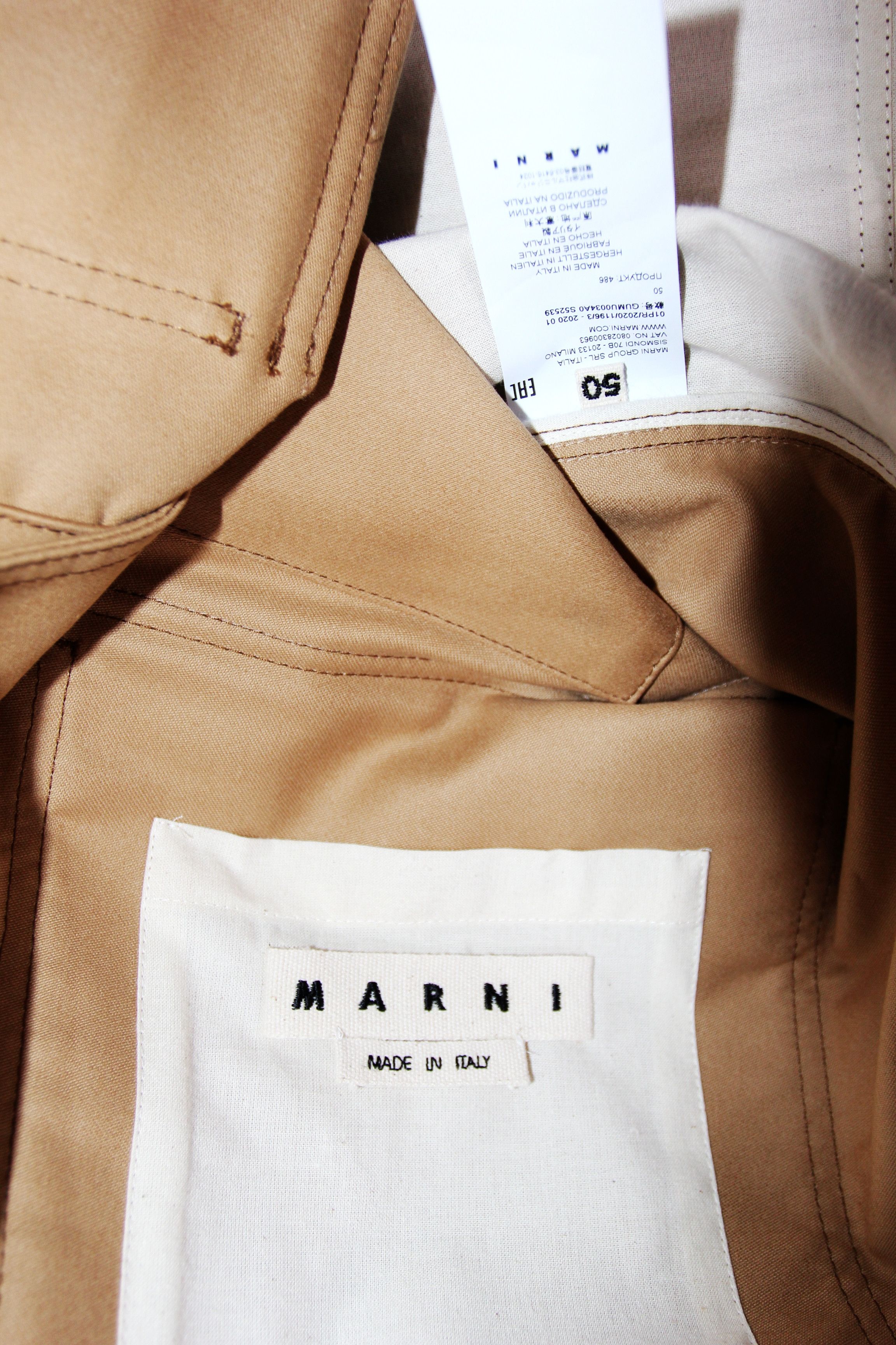 Marni BNWT SS20 MARNI BOXY FIT MILITARY JACKET 50 Size US M / EU 48-50 / 2 - 8 Thumbnail
