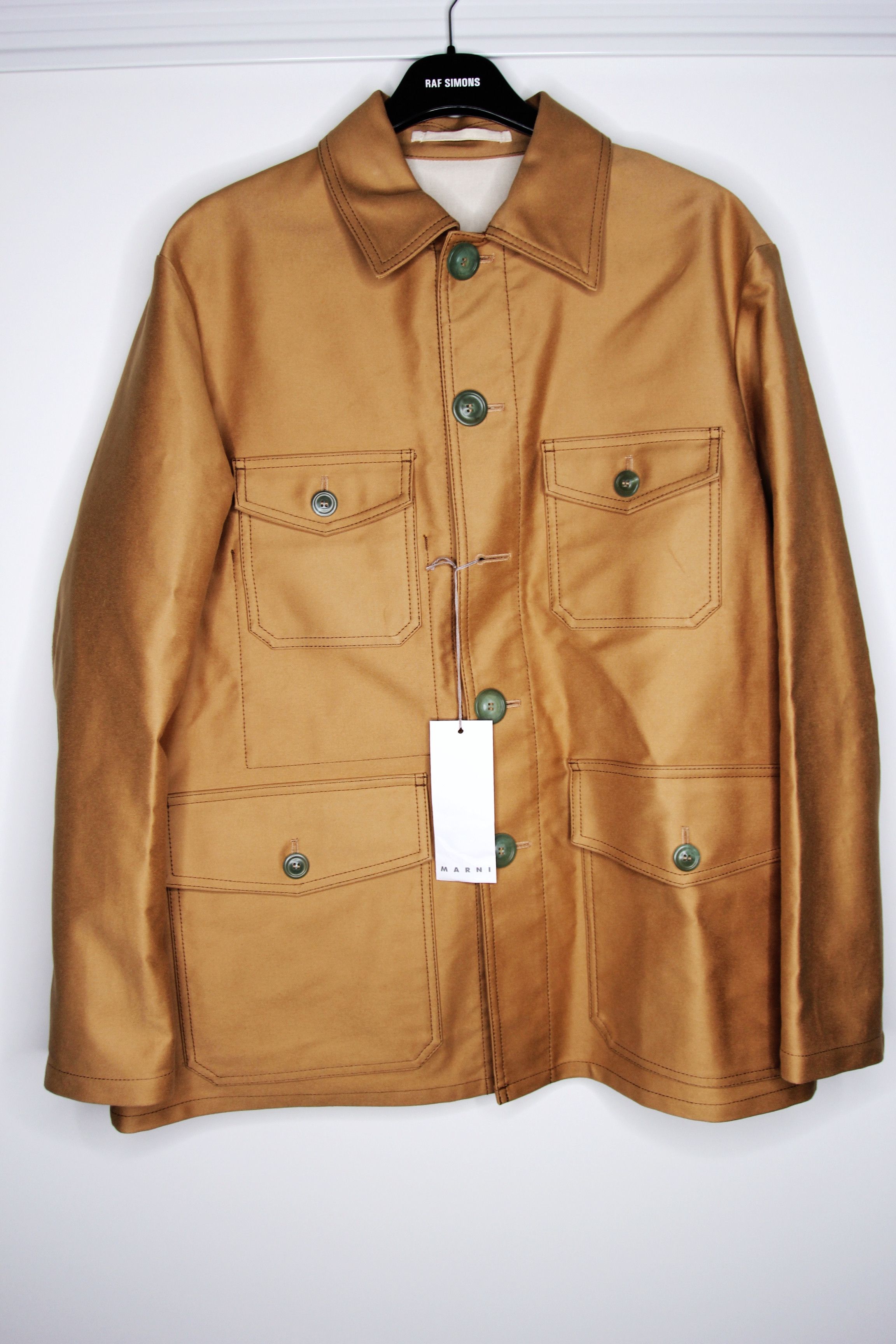 Marni BNWT SS20 MARNI BOXY FIT MILITARY JACKET 50 Size US M / EU 48-50 / 2 - 2 Thumbnail