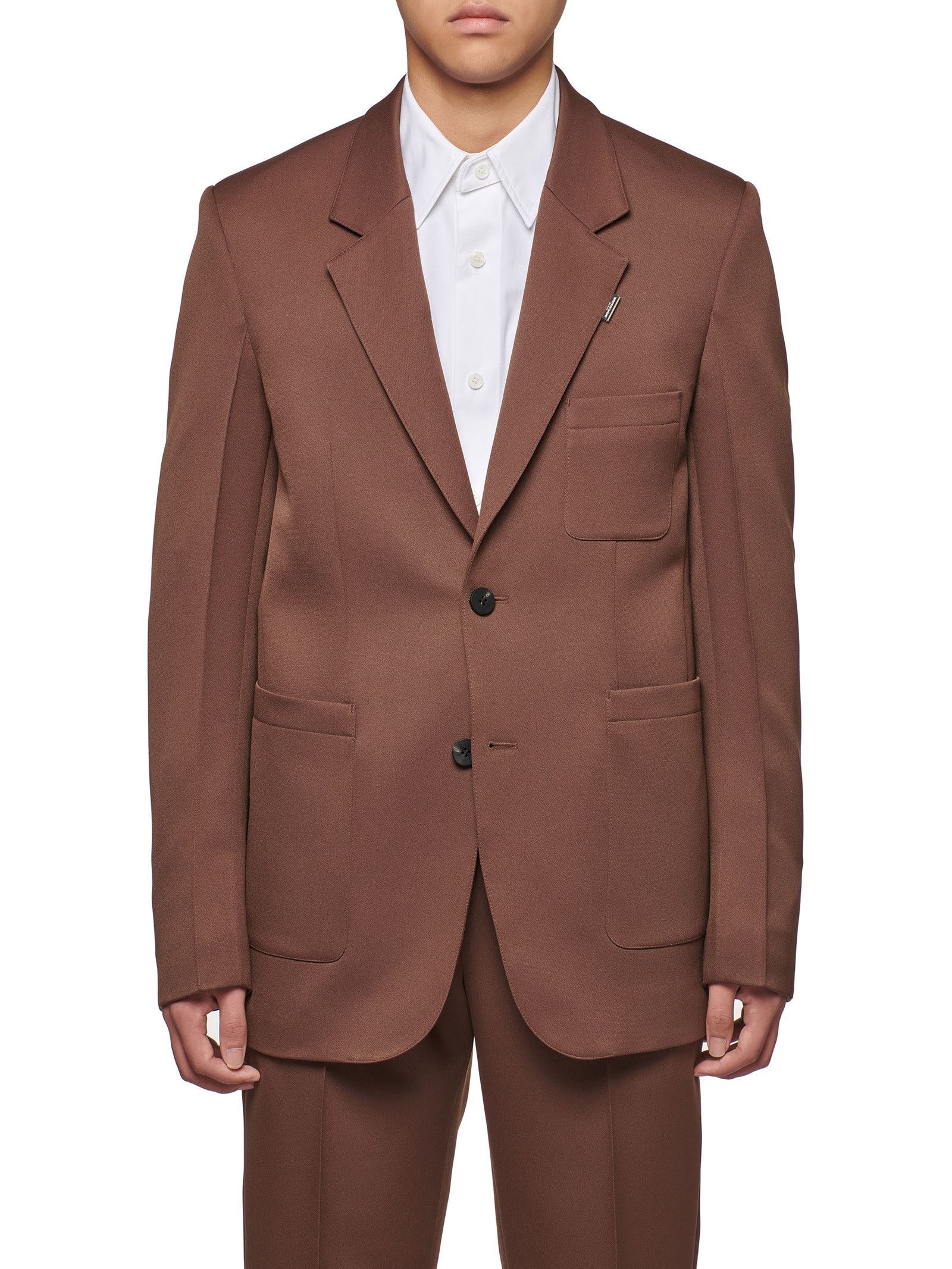 Wooyoungmi BNWT AW20 WOOYOUNGMI BROWN 2 BUTTON BLAZER 50 Size US M / EU 48-50 / 2 - 1 Thumbnail