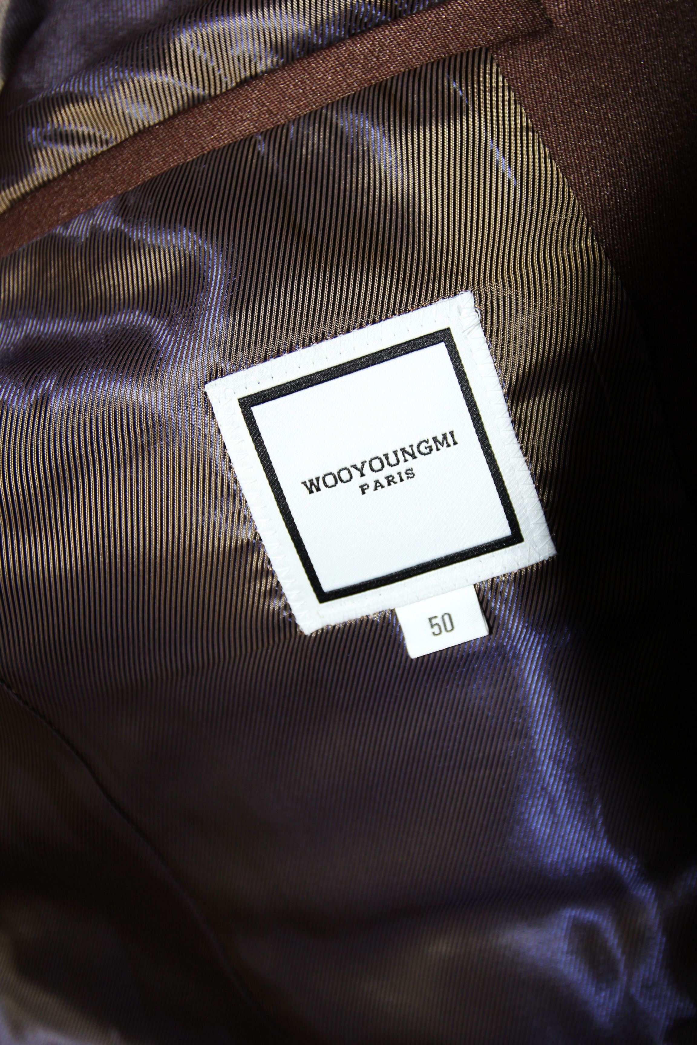 Wooyoungmi BNWT AW20 WOOYOUNGMI BROWN 2 BUTTON BLAZER 50 Size US M / EU 48-50 / 2 - 17 Thumbnail