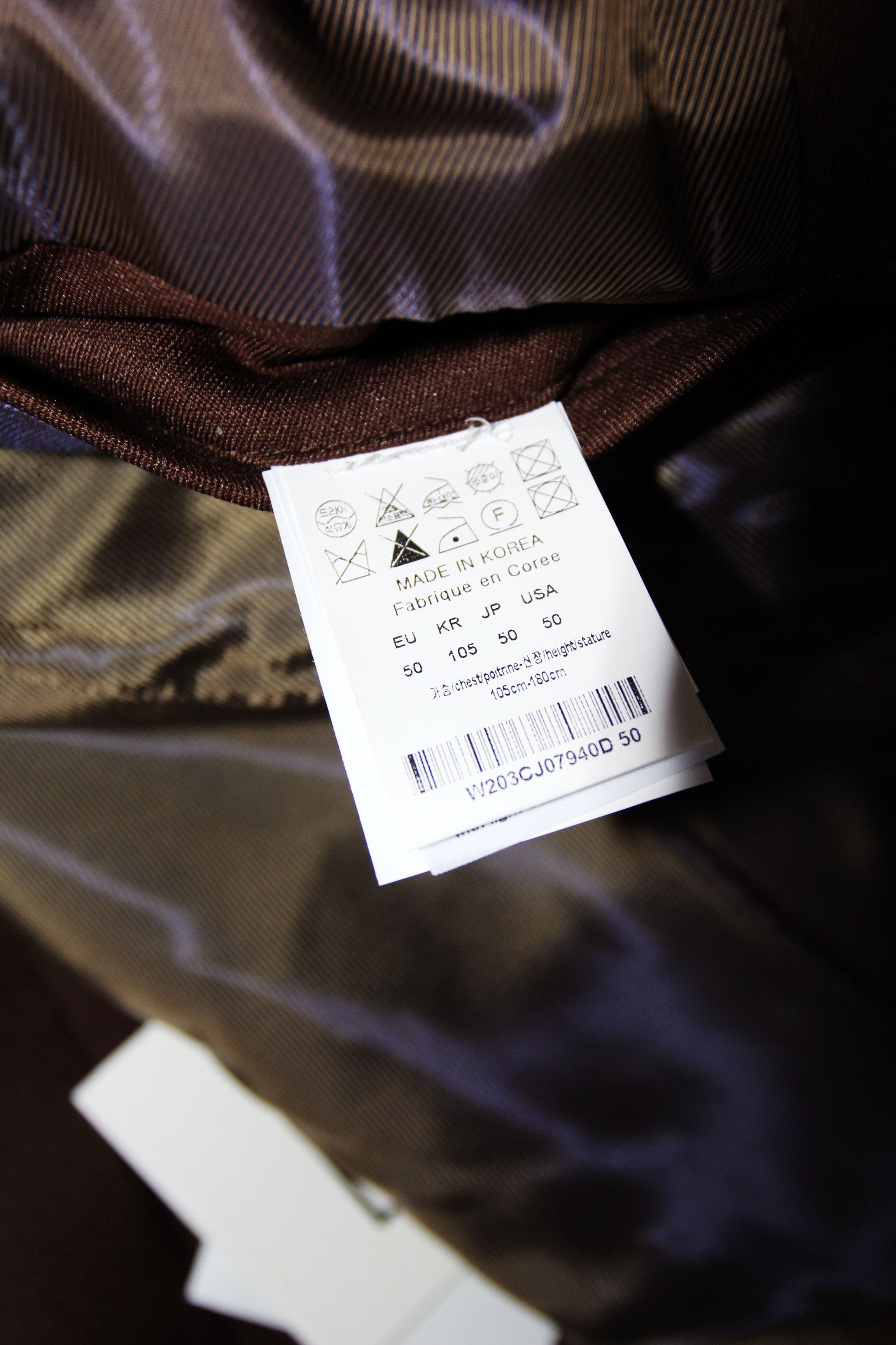 Wooyoungmi BNWT AW20 WOOYOUNGMI BROWN 2 BUTTON BLAZER 50 Size US M / EU 48-50 / 2 - 18 Thumbnail