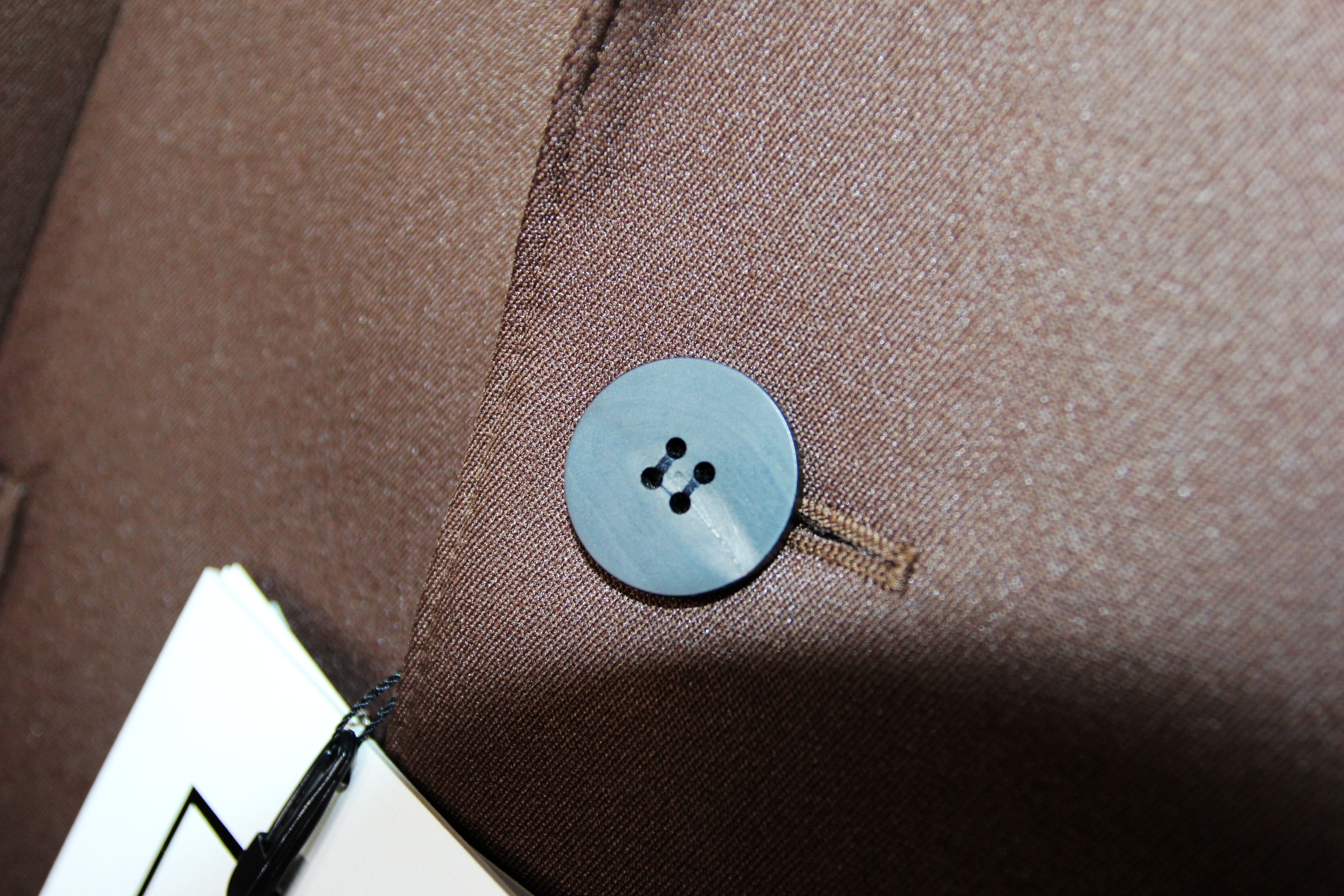 Wooyoungmi BNWT AW20 WOOYOUNGMI BROWN 2 BUTTON BLAZER 50 Size US M / EU 48-50 / 2 - 8 Thumbnail