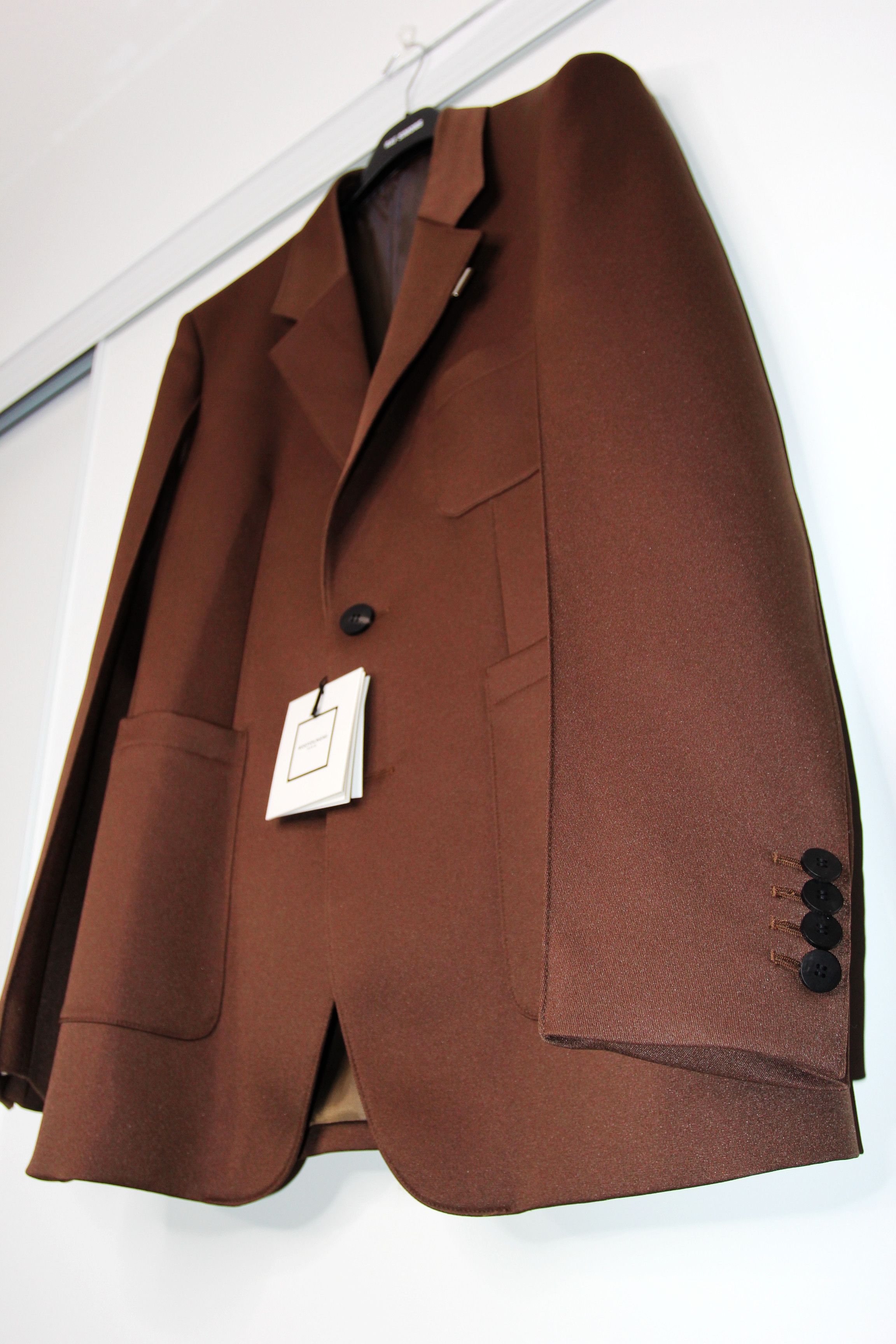 Wooyoungmi BNWT AW20 WOOYOUNGMI BROWN 2 BUTTON BLAZER 50 Size US M / EU 48-50 / 2 - 11 Thumbnail
