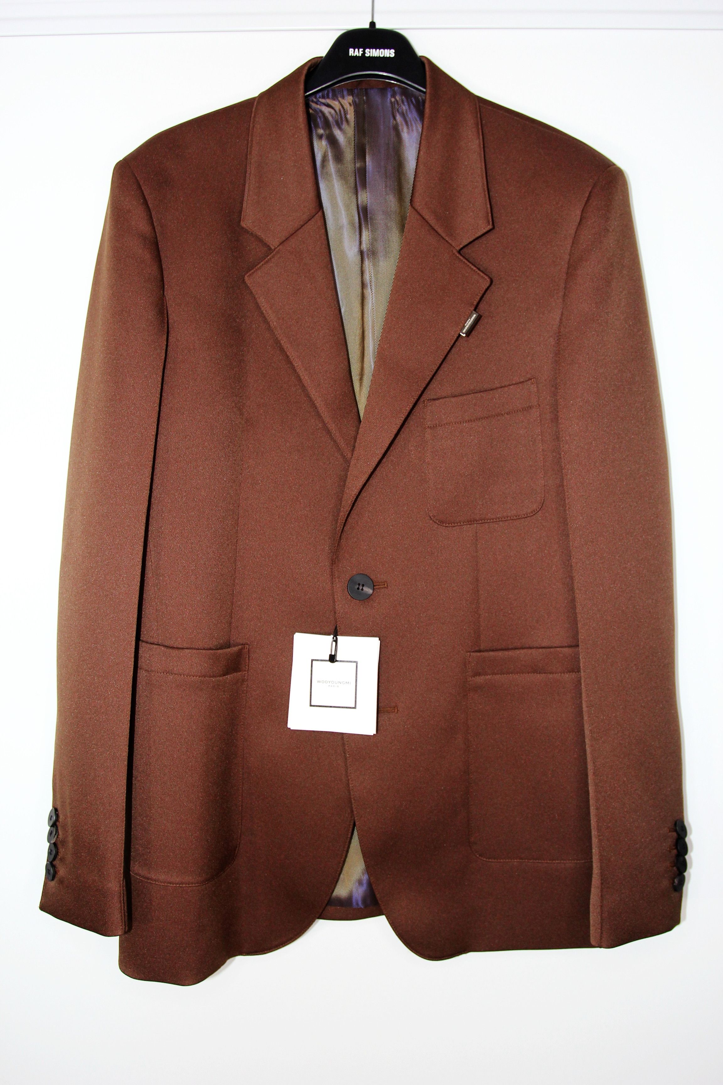 Wooyoungmi BNWT AW20 WOOYOUNGMI BROWN 2 BUTTON BLAZER 50 Size US M / EU 48-50 / 2 - 2 Thumbnail