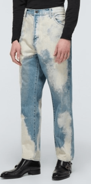 o1loc1c0823 Pant in White & Blue