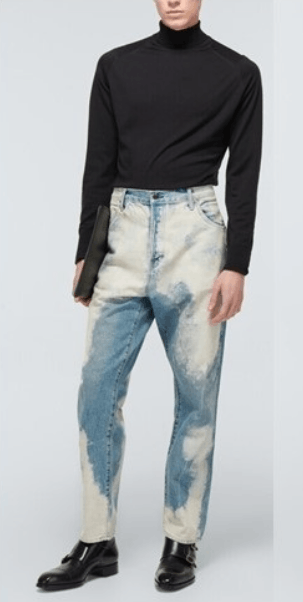 o1loc1c0823 Pant in White & Blue