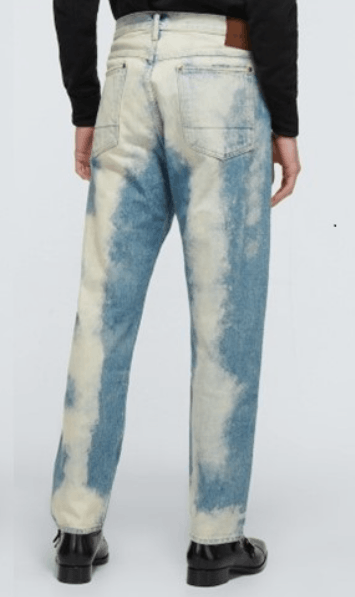 o1loc1c0823 Pant in White & Blue