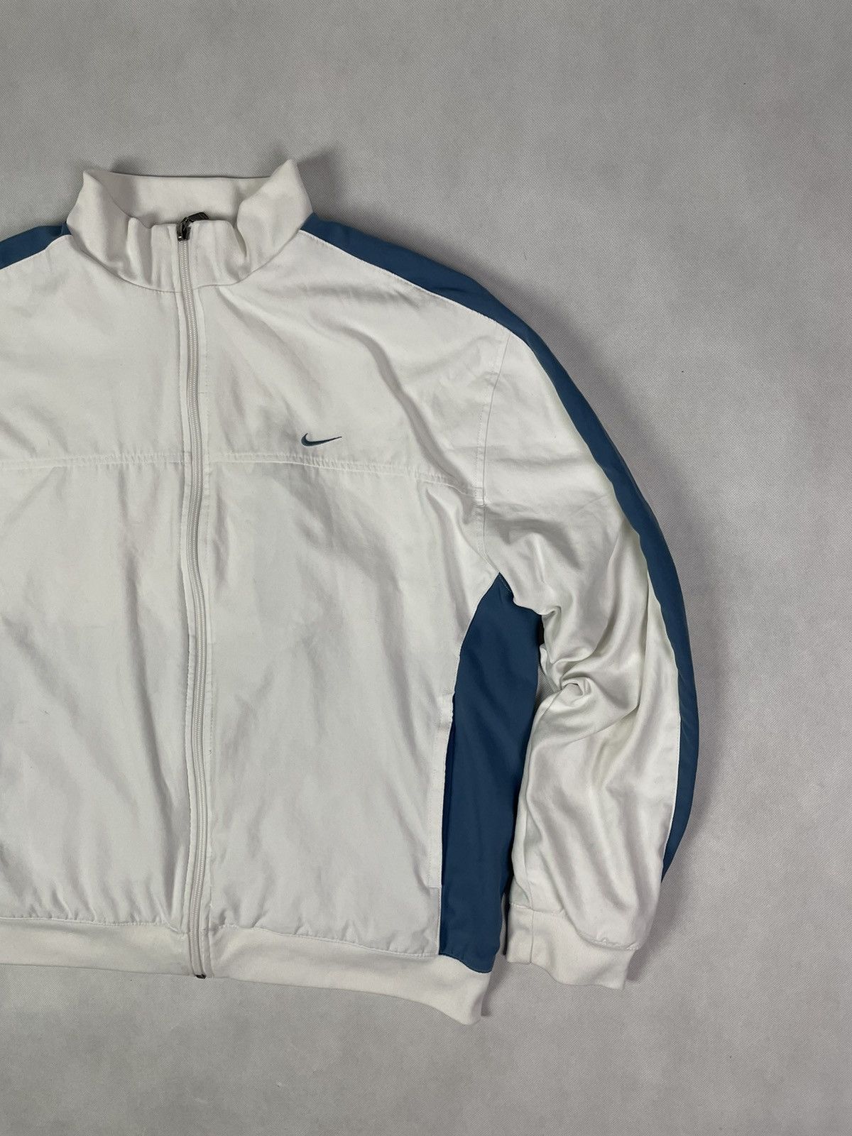 Nike × Vintage Vintage Y2K Nike Track Jacket Drill Suit Sweatshirt Zip Size US XL / EU 56 / 4 - 1 Thumbnail
