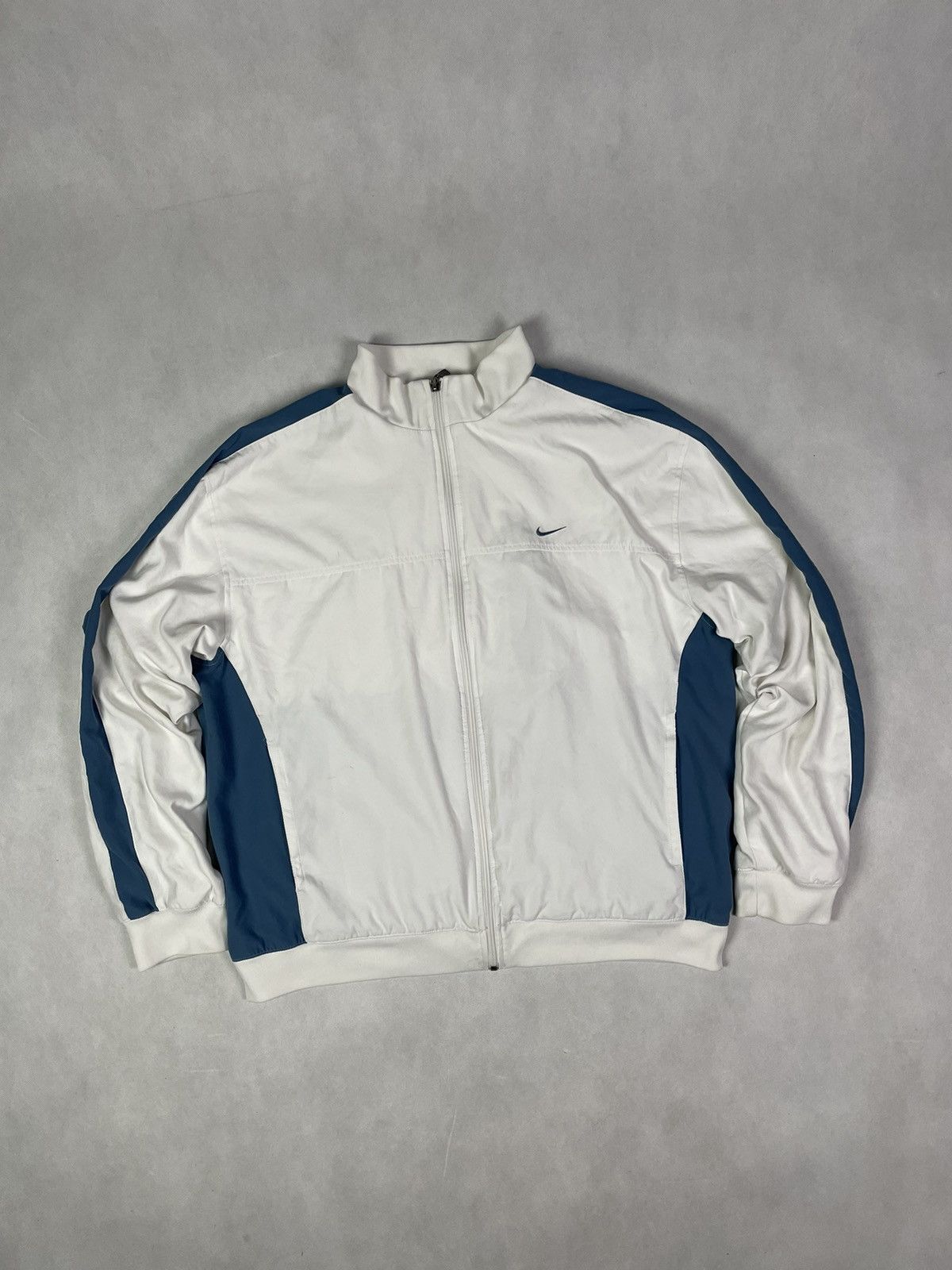 Nike × Vintage Vintage Y2K Nike Track Jacket Drill Suit Sweatshirt Zip Size US XL / EU 56 / 4 - 2 Thumbnail
