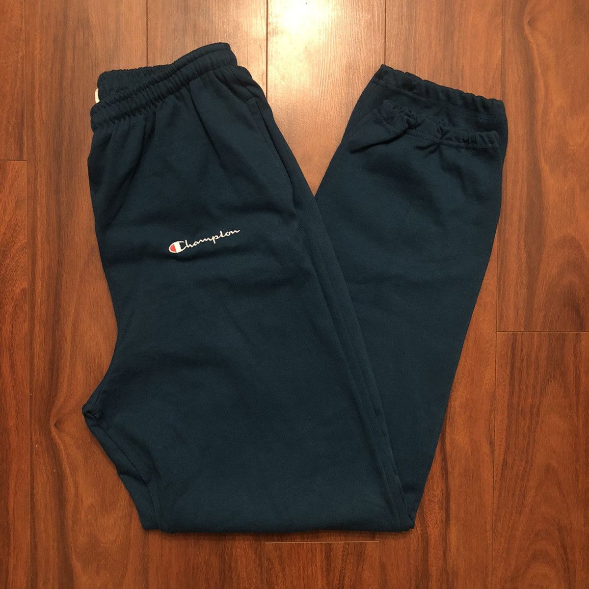 Champion × Vintage vintage 90s Champion Athletic USA track SweatPants turquoise Size US 31 - 1 Thumbnail
