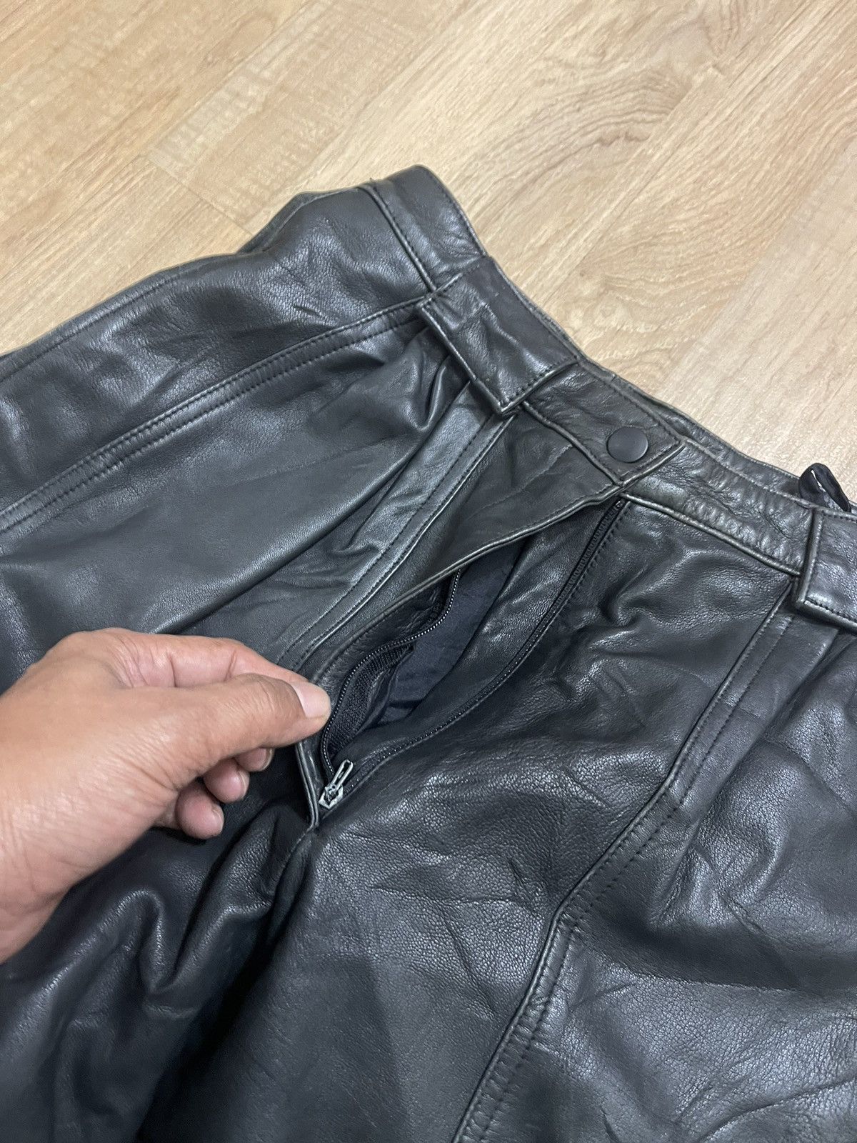 Japanese Brand × Leather × PPFM PPFM PUNK Leather Pants Size US 32 / EU 48 - 2 Thumbnail