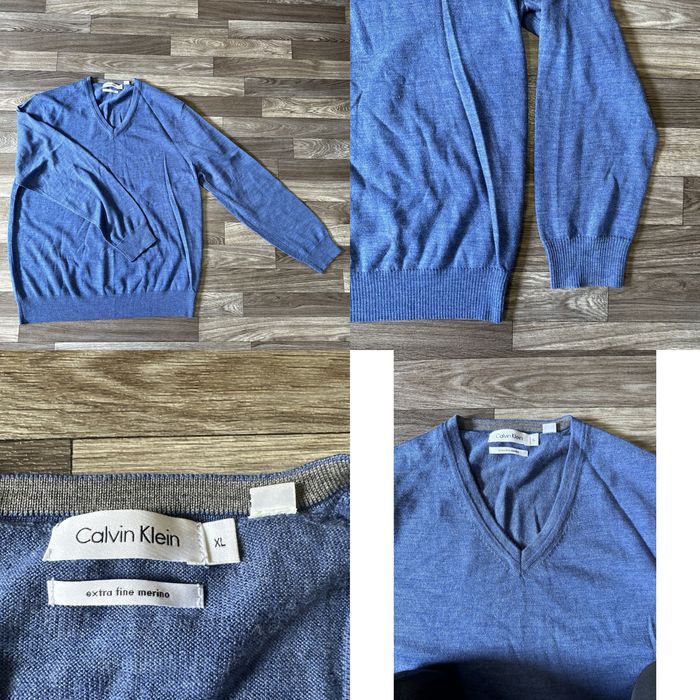 Calvin Klein Calvin Klein Merino Wool Sweater; Men's XL; Solid