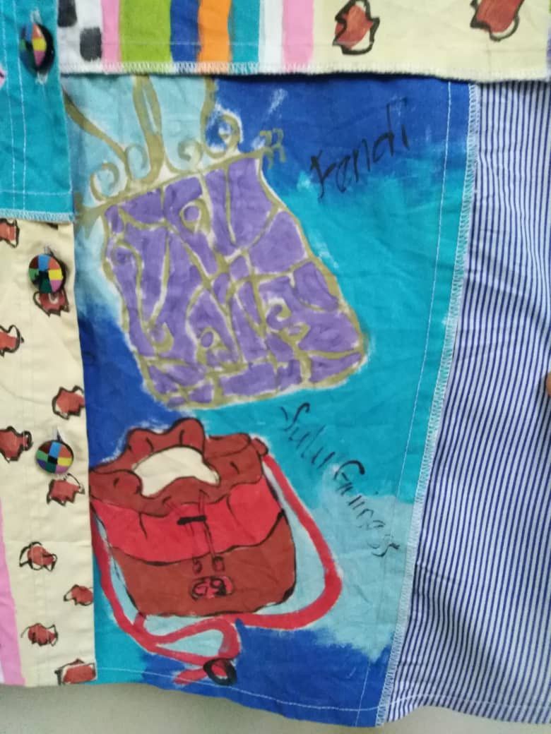 Bode Vintage Handpainted Hermes Prada Fendi Gucci Handbag Shirt Size US L / EU 52-54 / 3 - 5 Thumbnail