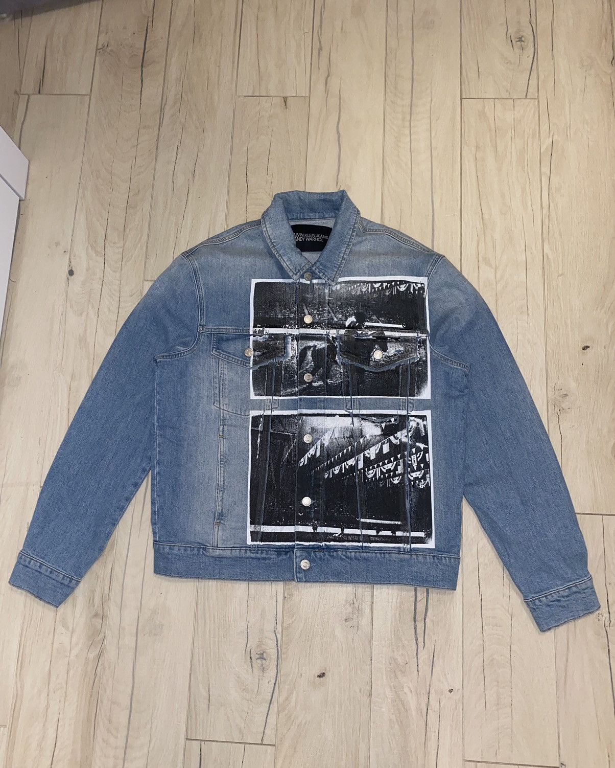 Calvin Klein 205W39NYC Calvin Klein X Andy Warhol Rodeo Printed Denim Jacket Size US L / EU 52-54 / 3 - 1 Thumbnail