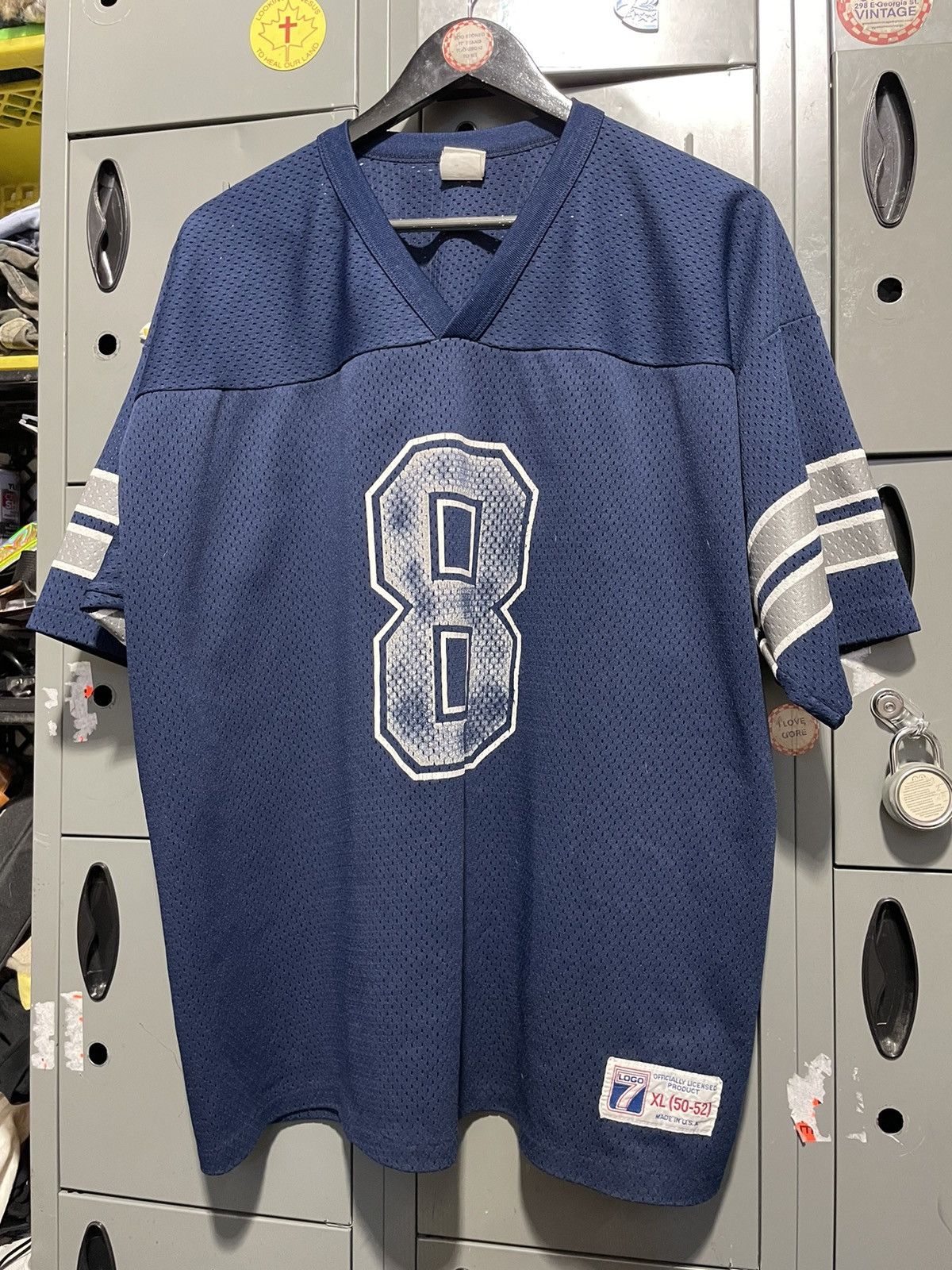 Vintage Dallas Cowboys vintage logo 7 made in USA football jersey | Grailed