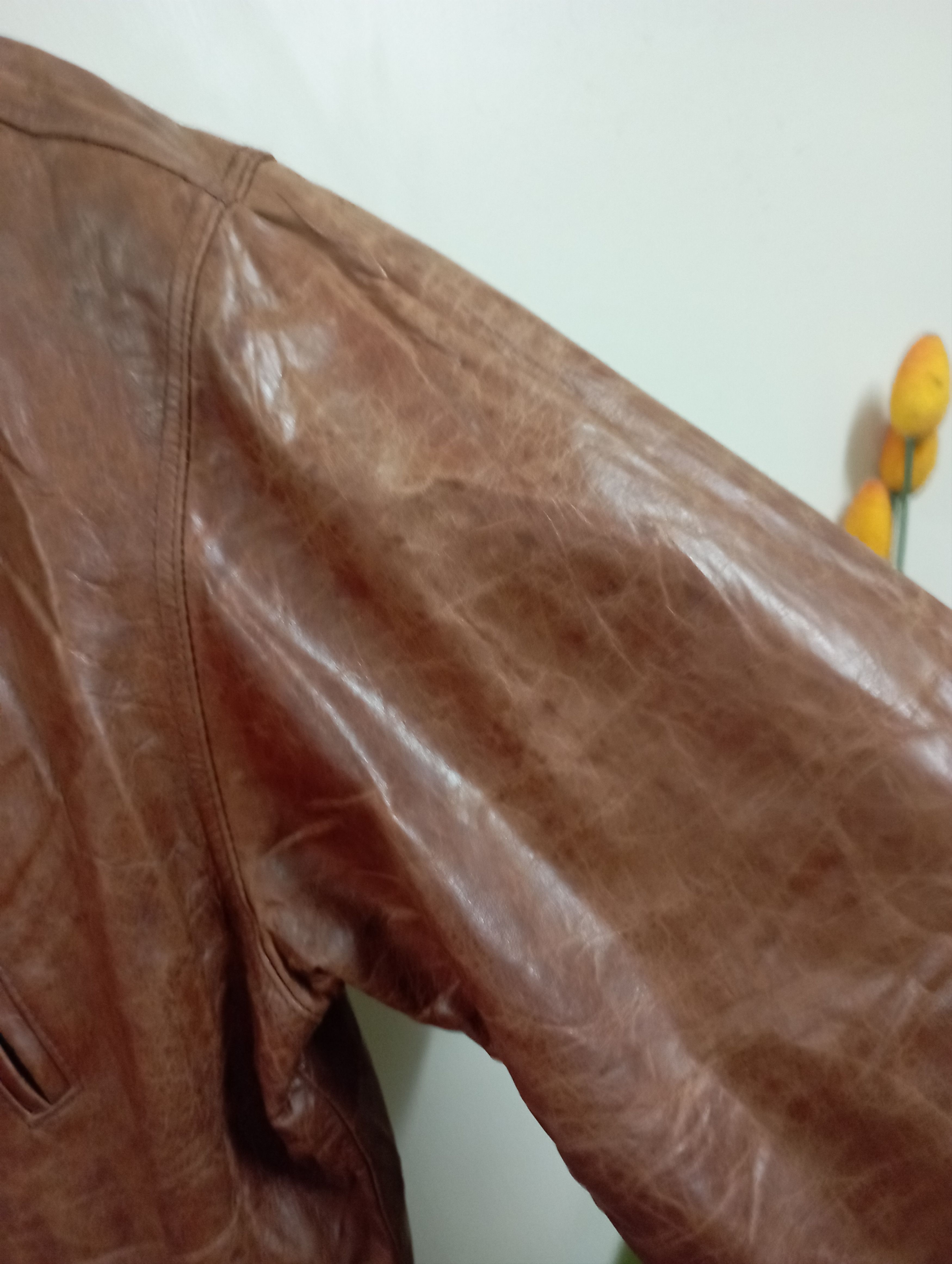 Schott Vintage Crocodile Leather Jacket Size US L / EU 52-54 / 3 - 6 Thumbnail