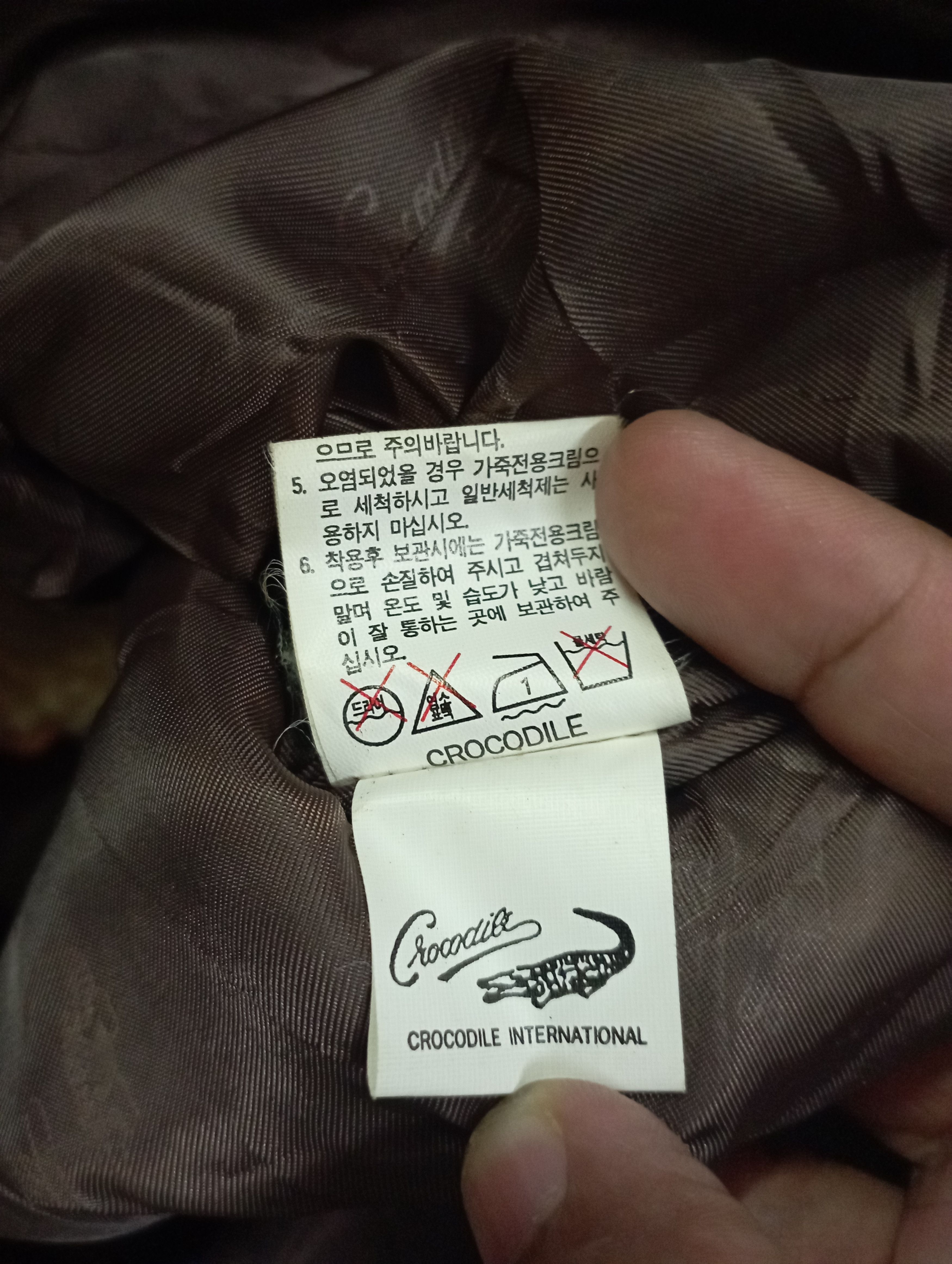 Schott Vintage Crocodile Leather Jacket Size US L / EU 52-54 / 3 - 20 Thumbnail