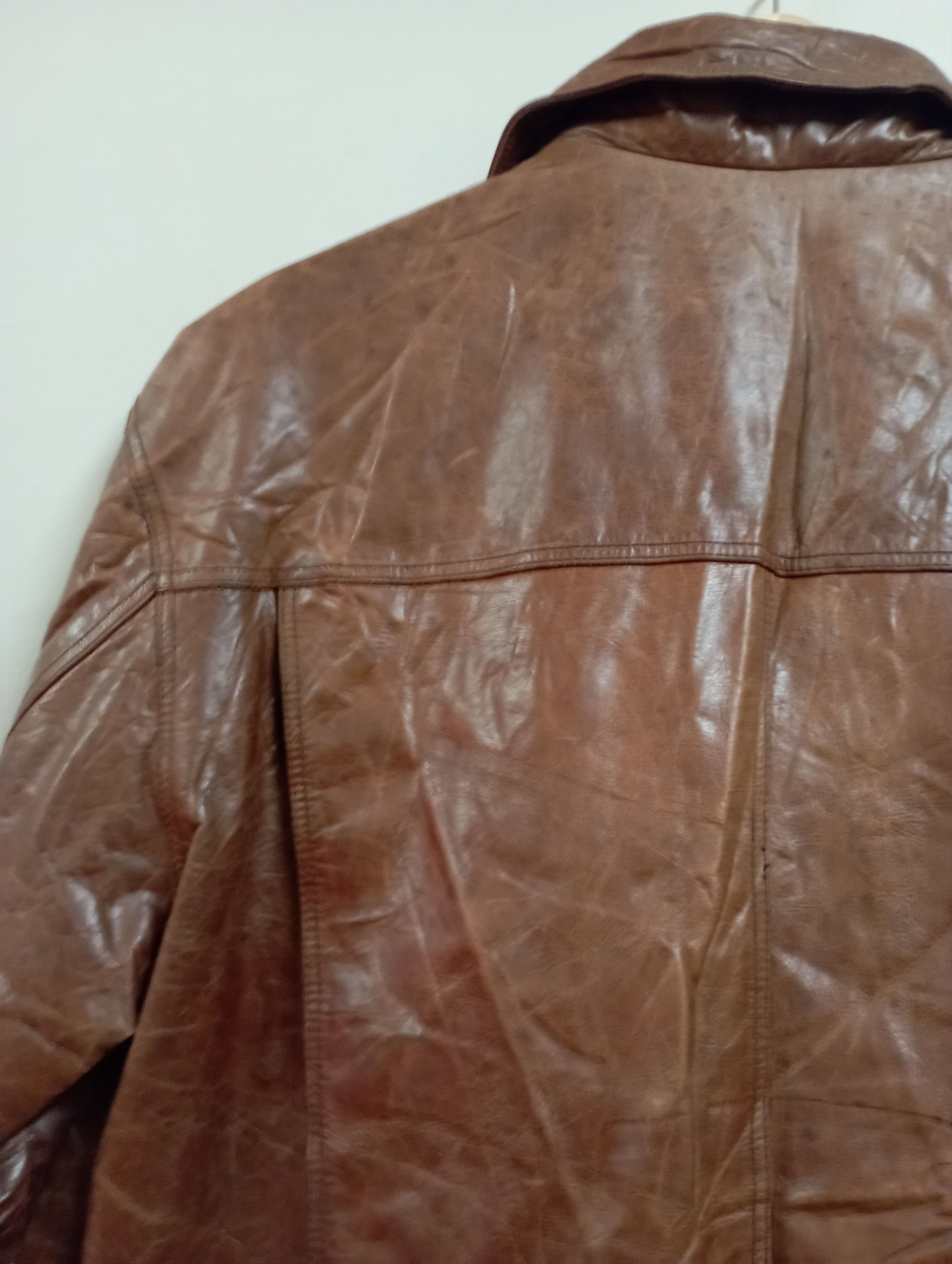Schott Vintage Crocodile Leather Jacket Size US L / EU 52-54 / 3 - 13 Thumbnail